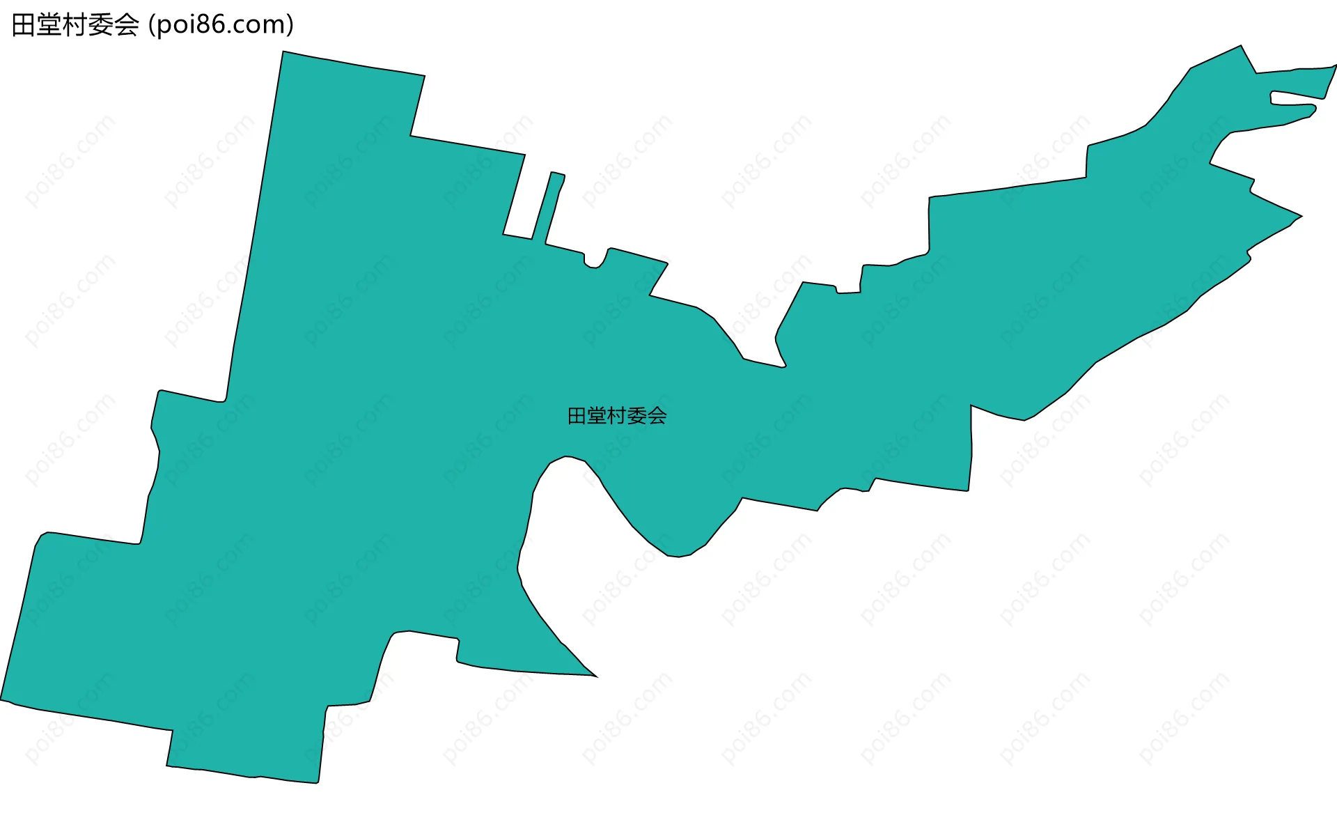 田堂村委会边界地图