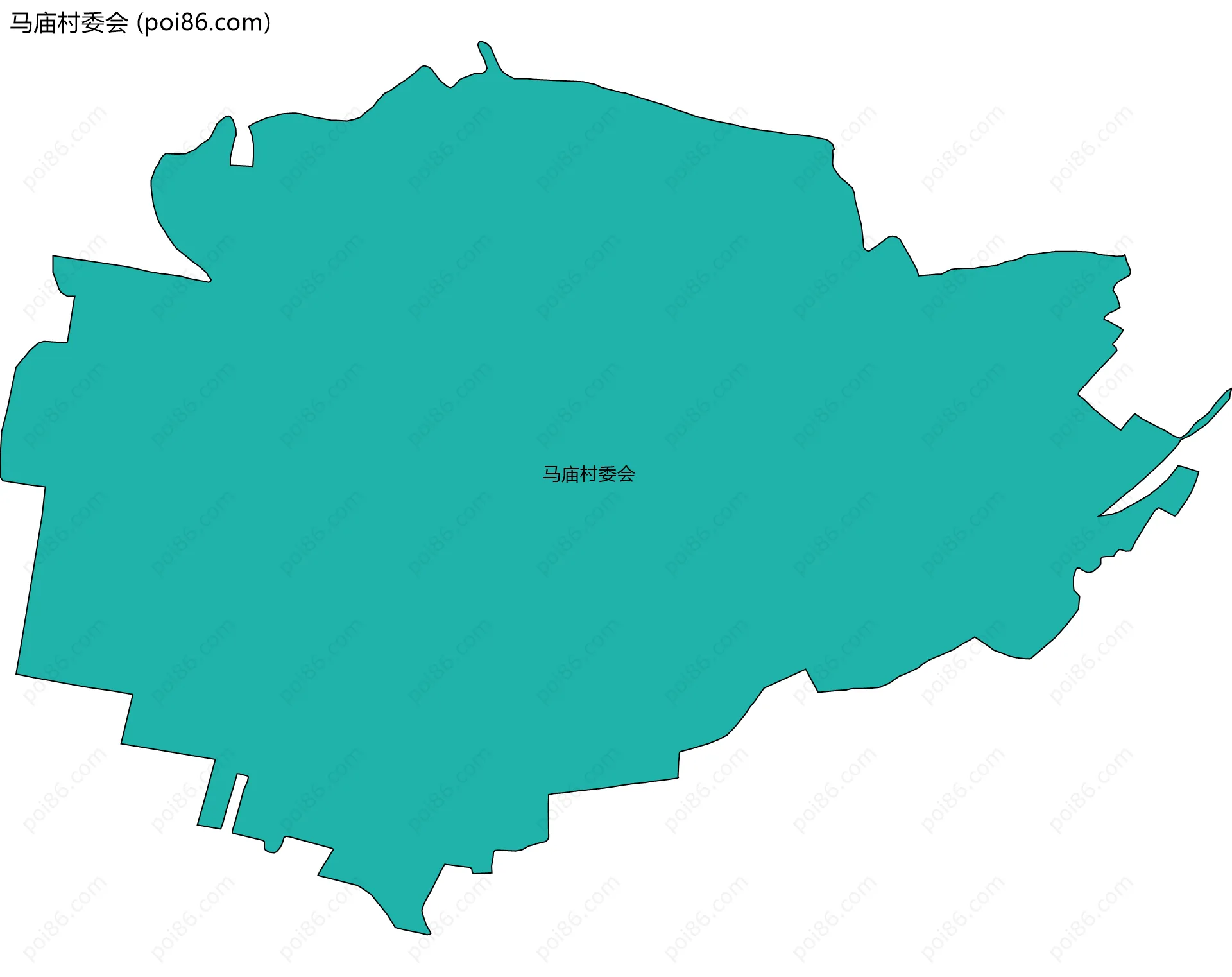 马庙村委会边界地图