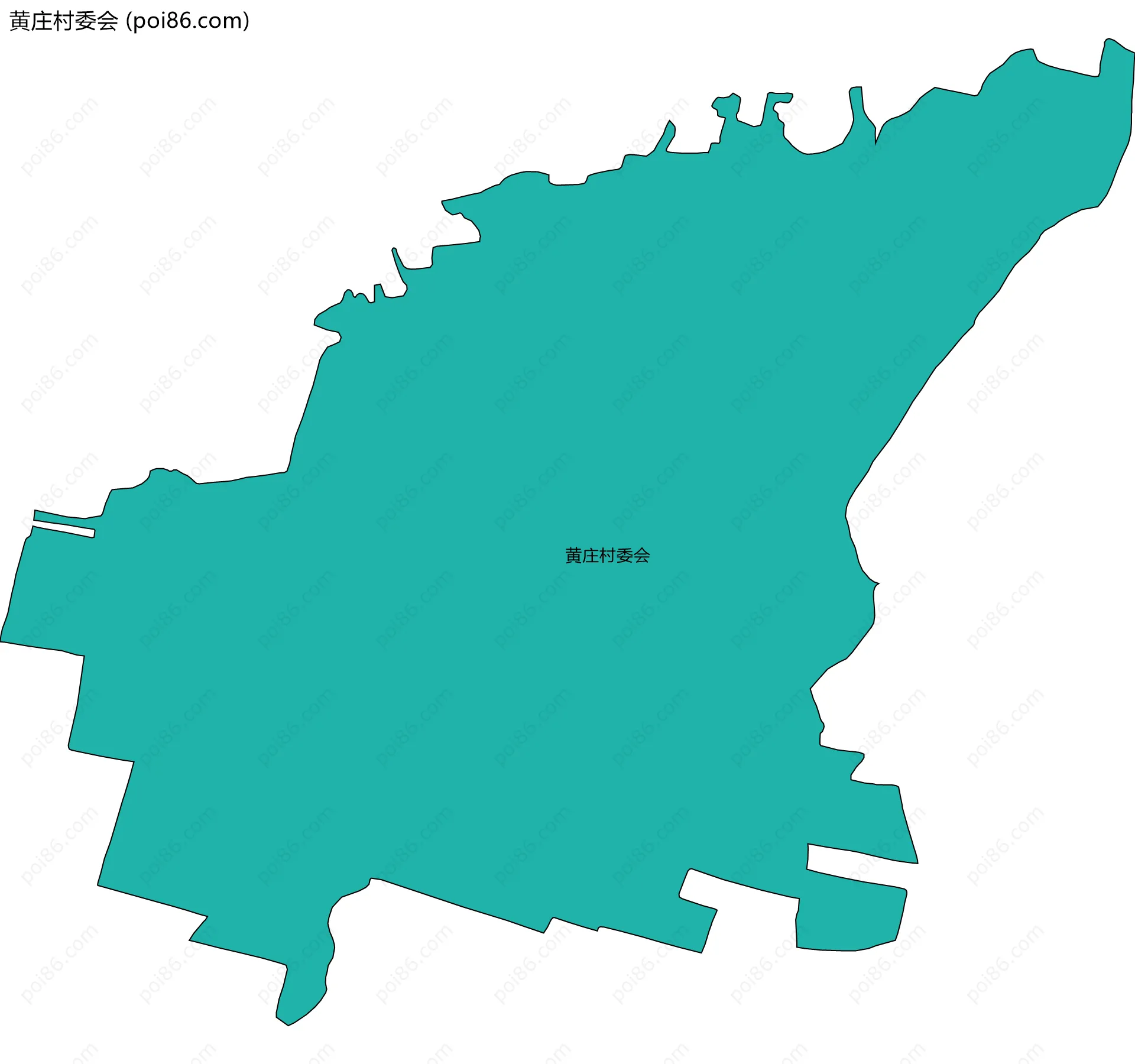 黄庄村委会边界地图