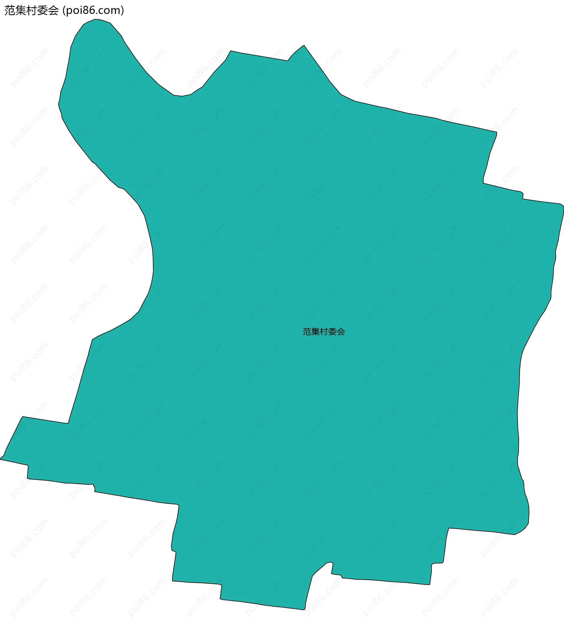 范集村委会边界地图