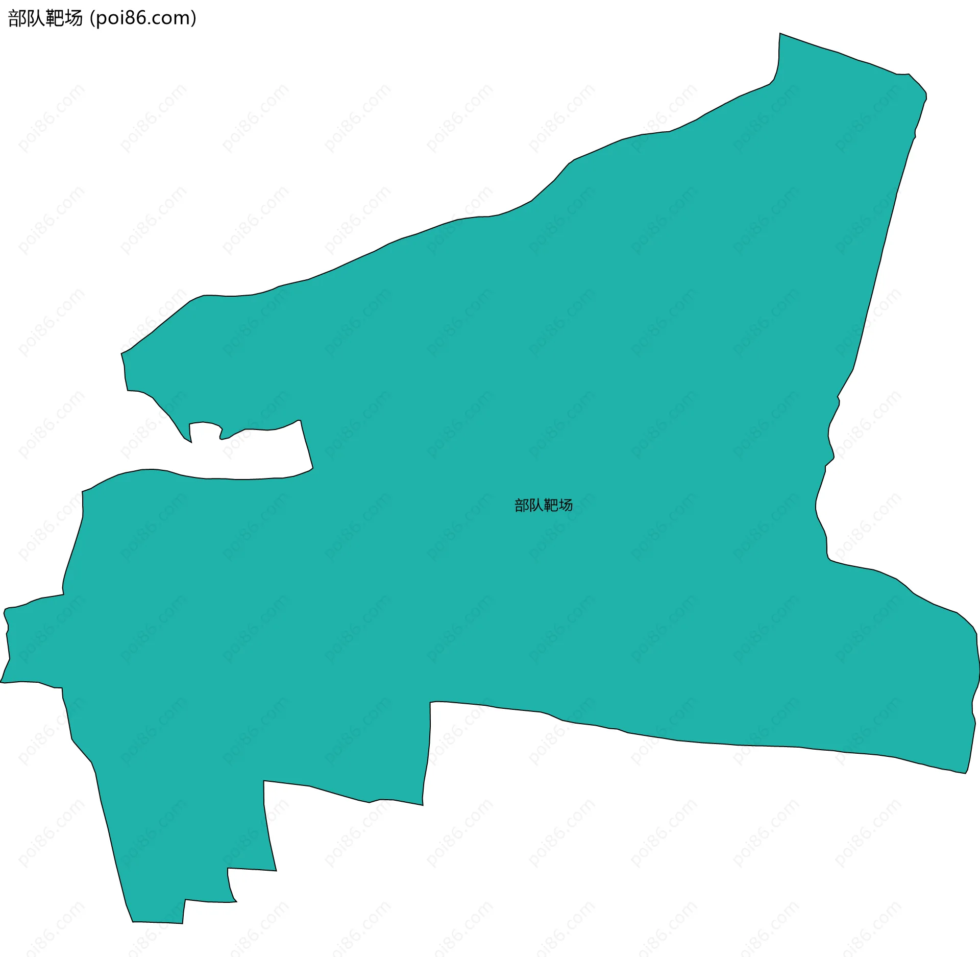部队靶场边界地图