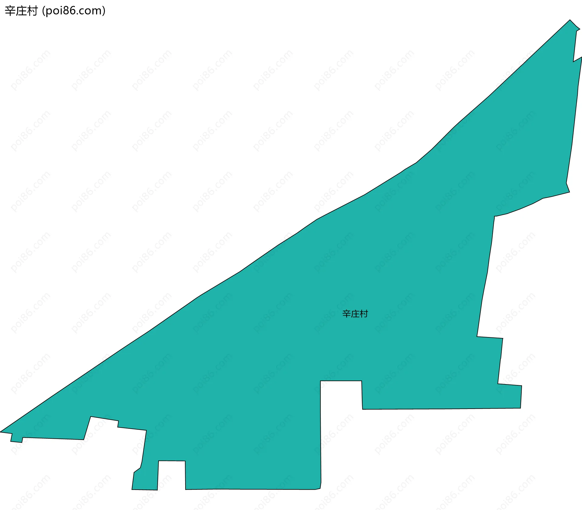 辛庄村边界地图
