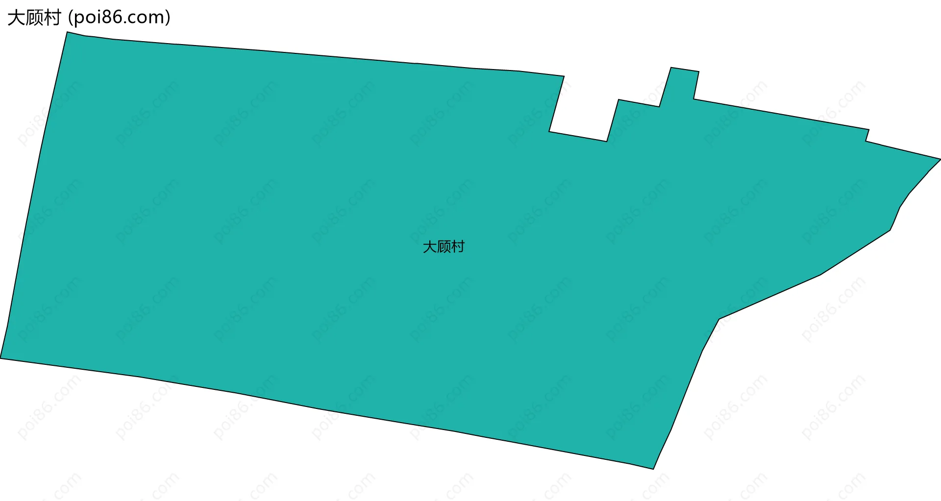 大顾村边界地图