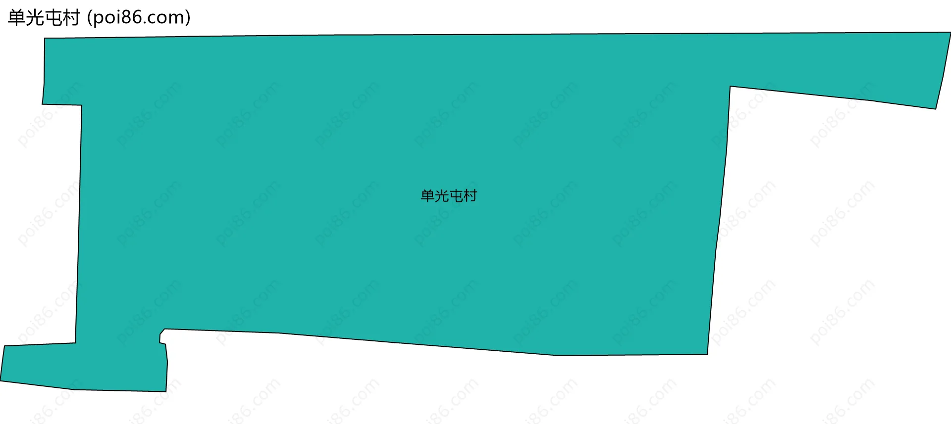 单光屯村边界地图