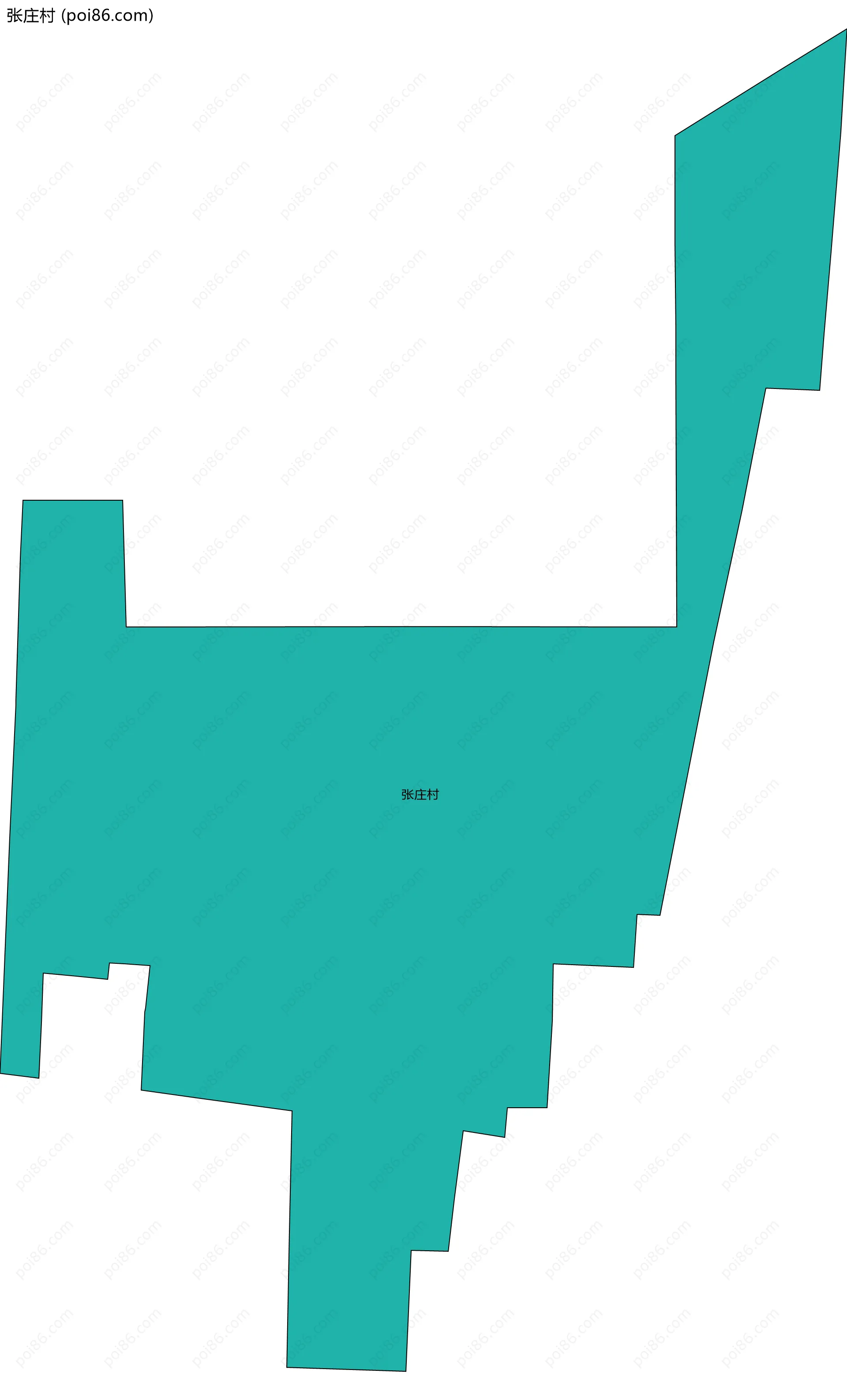 张庄村边界地图