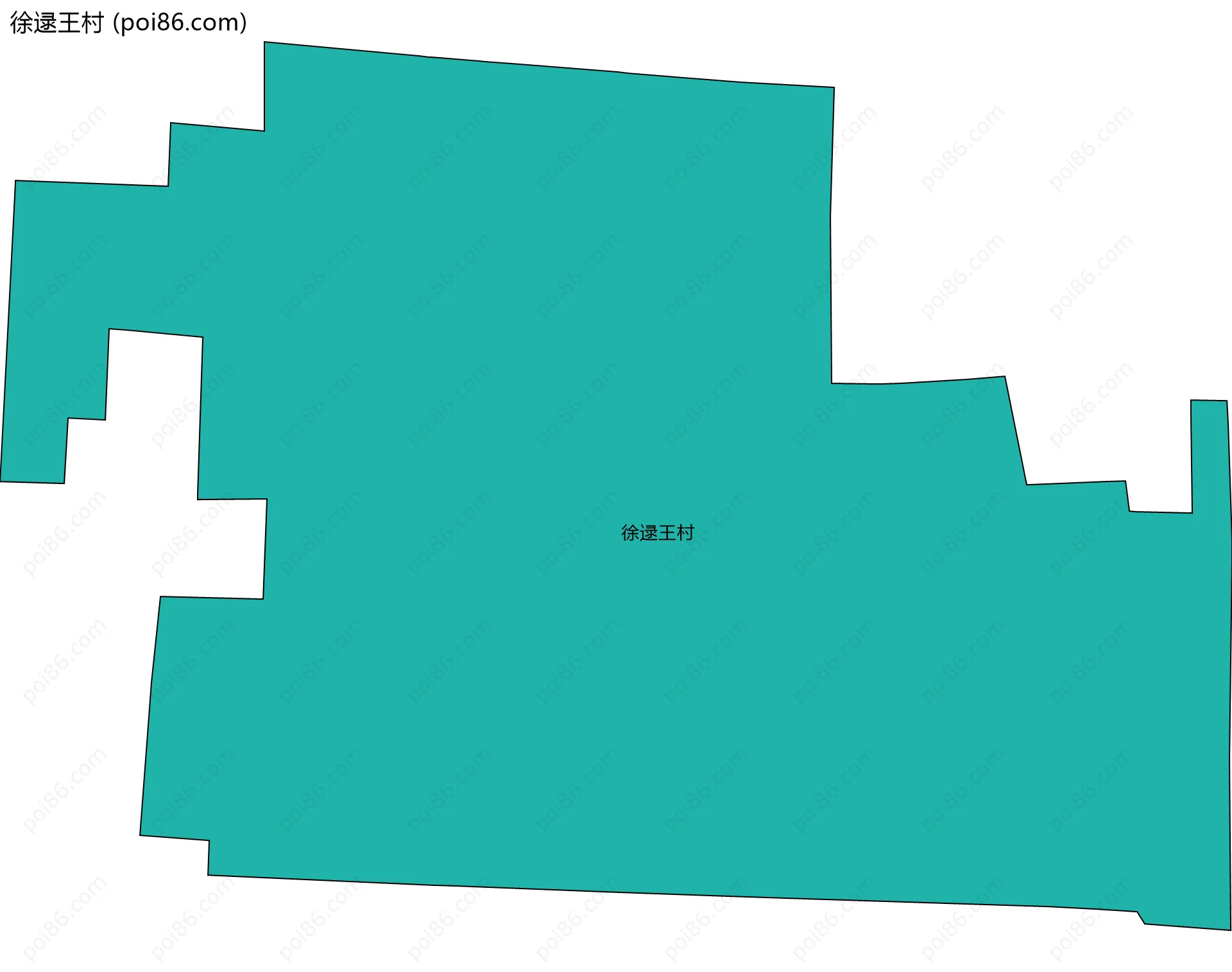 徐逯王村边界地图
