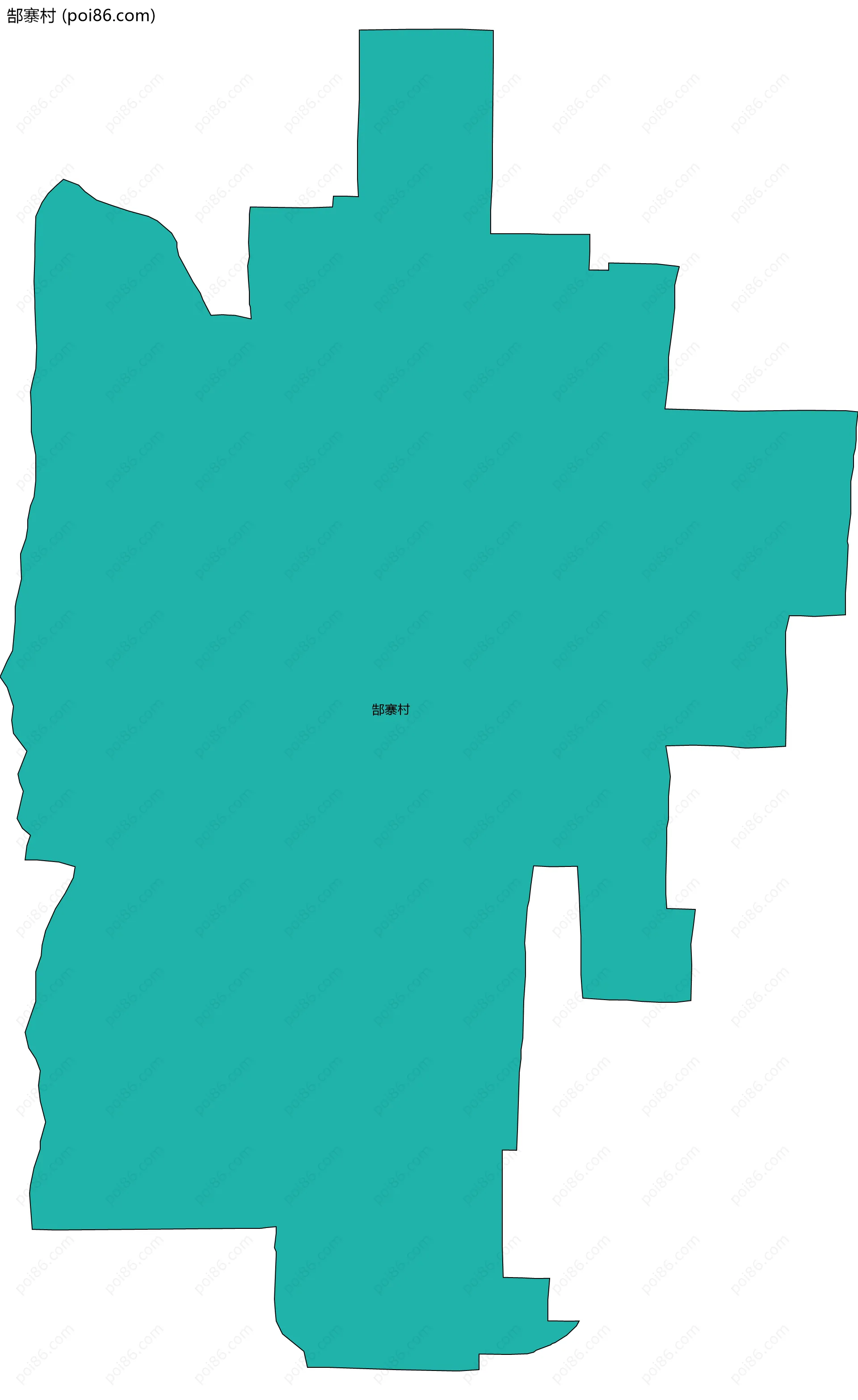 郜寨村边界地图