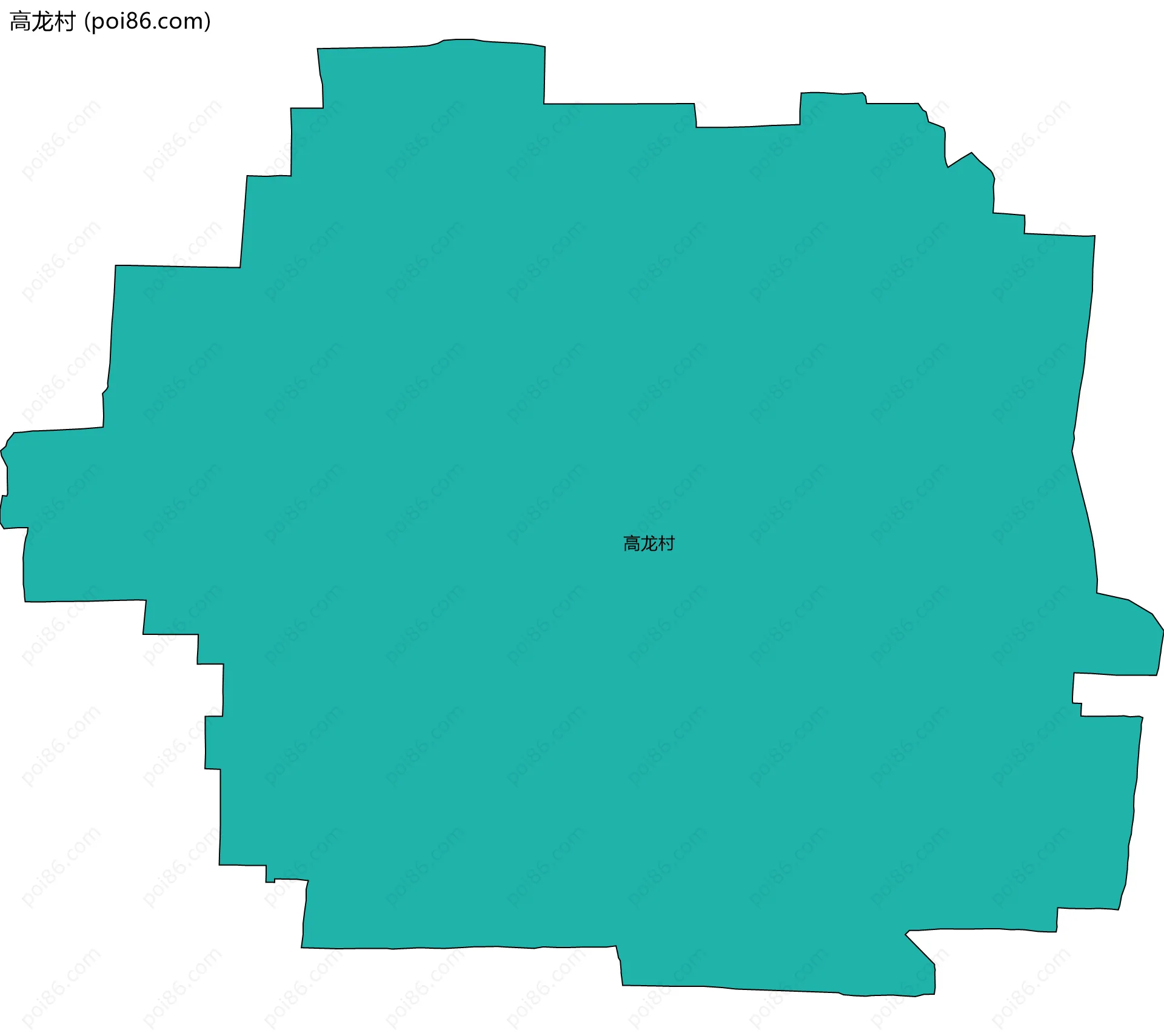 高龙村边界地图