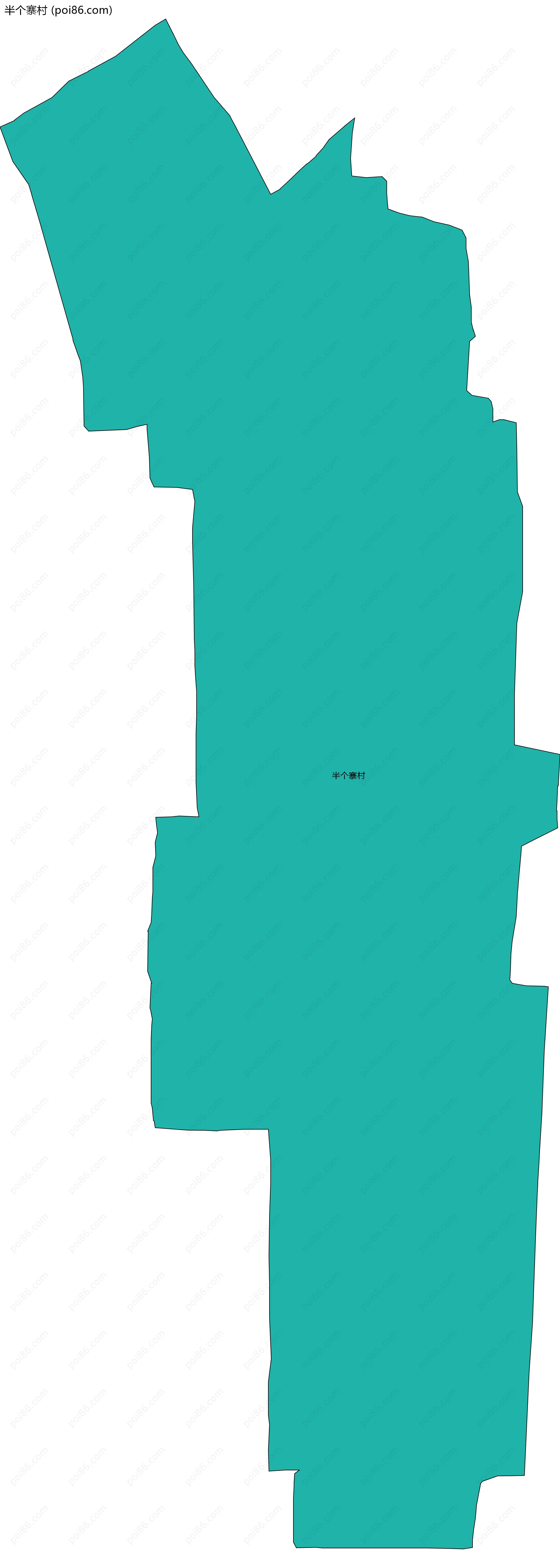 半个寨村边界地图