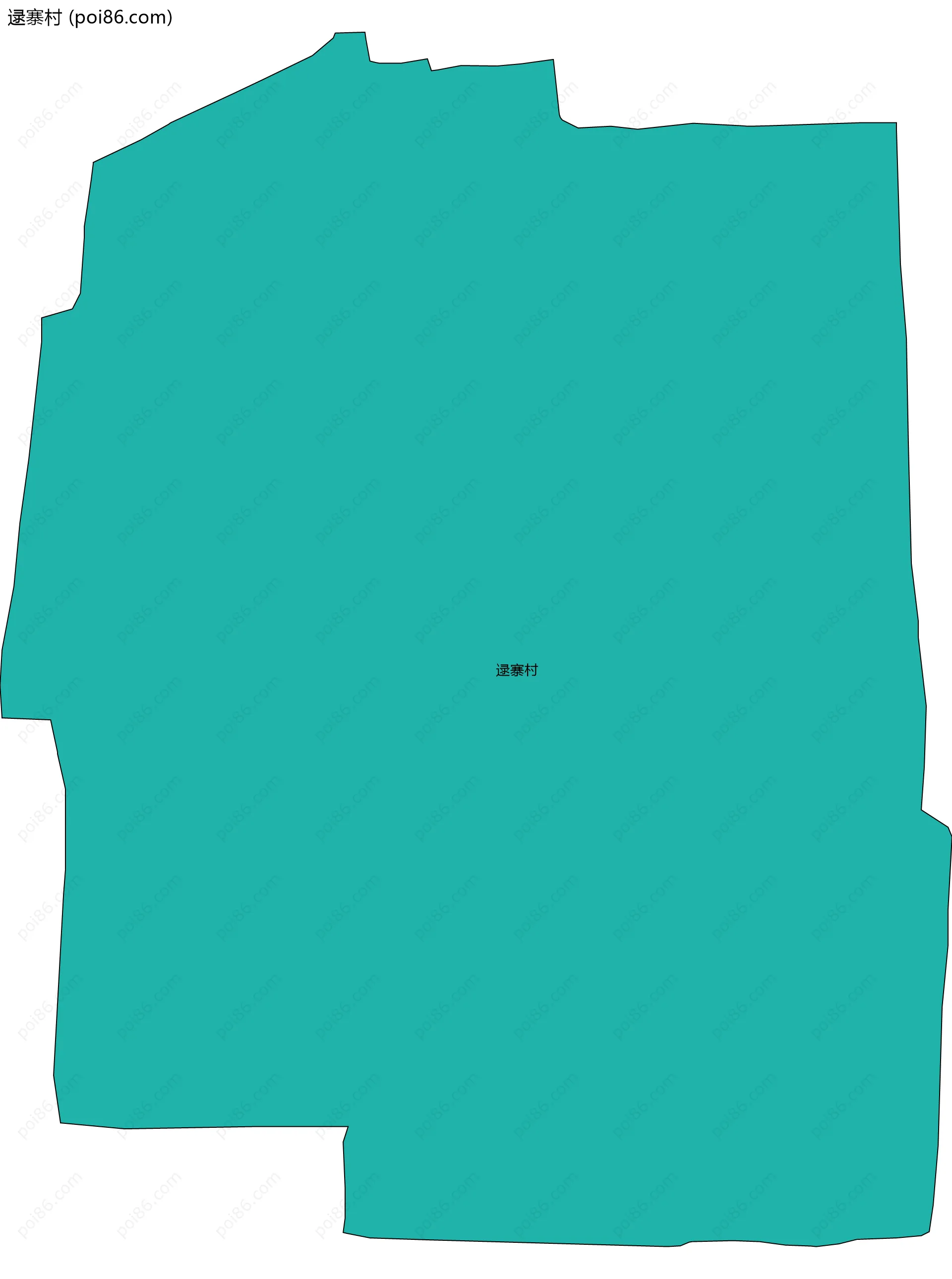 逯寨村边界地图