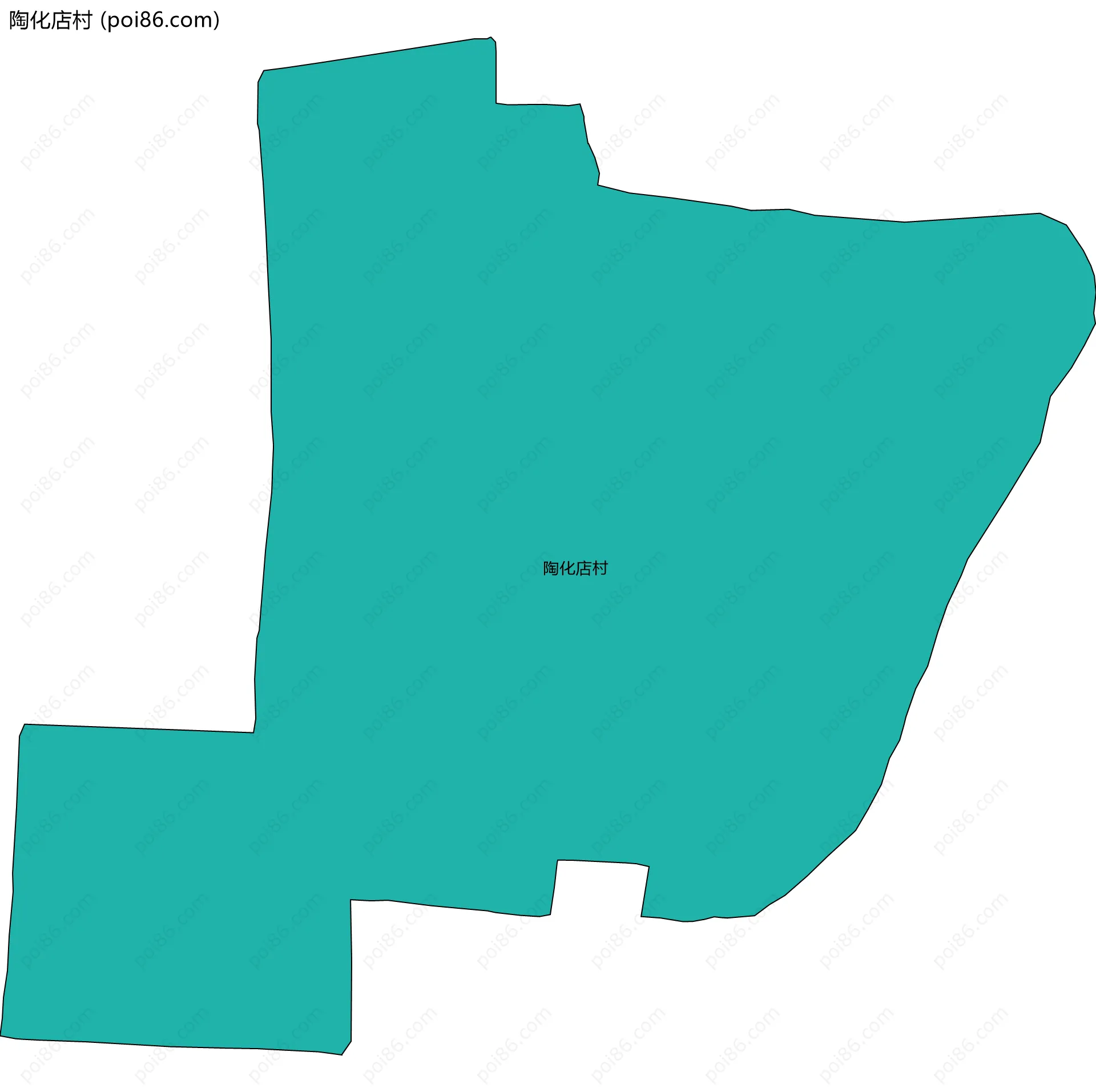 陶化店村边界地图