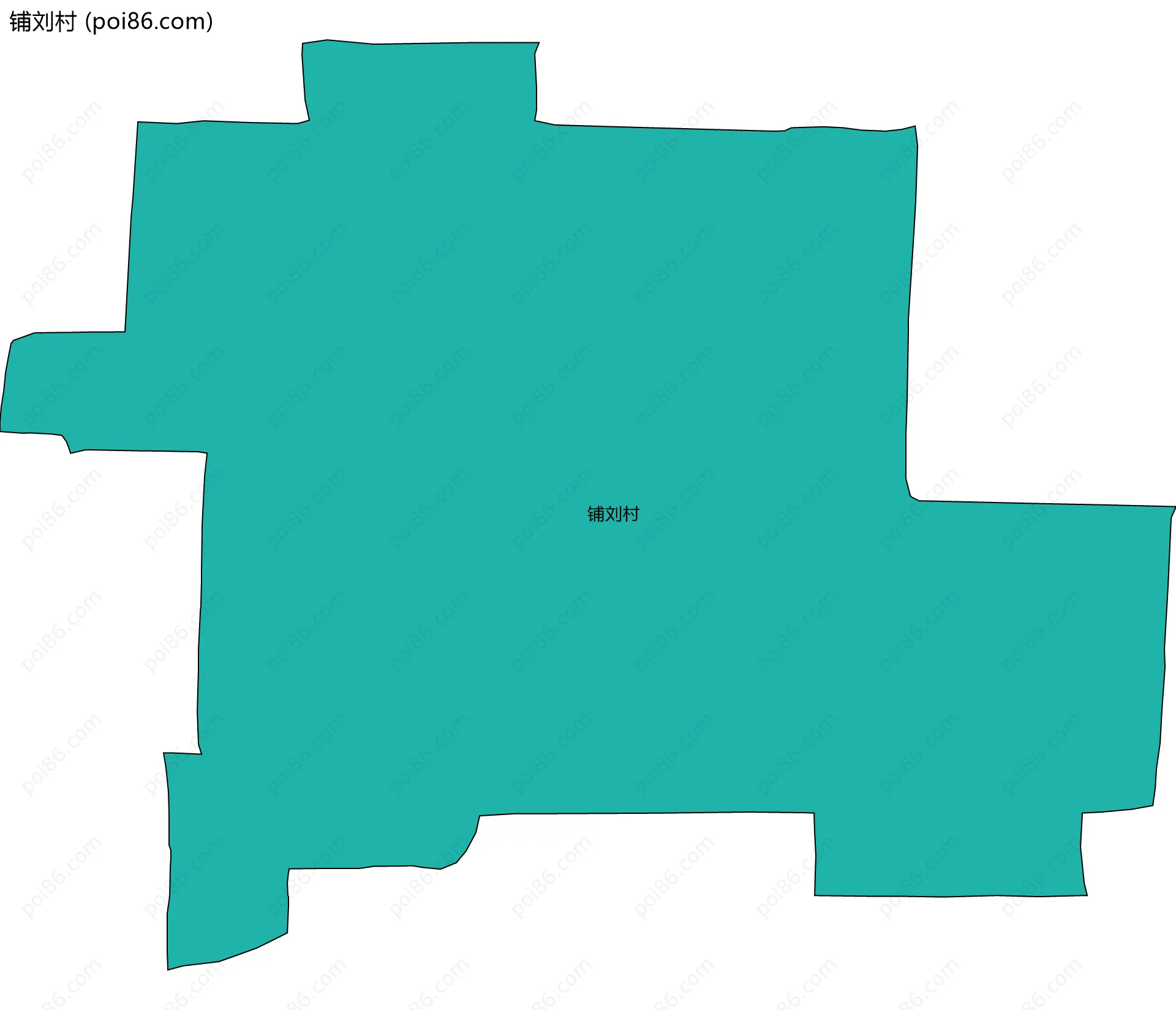 铺刘村边界地图