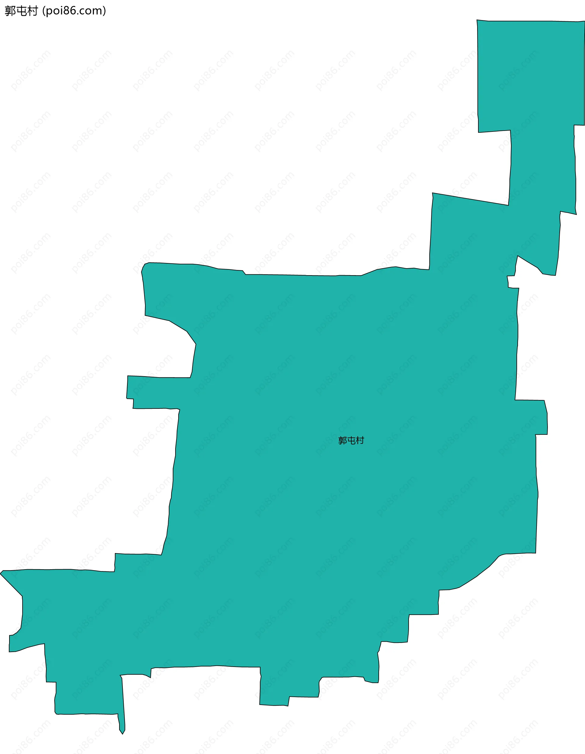 郭屯村边界地图