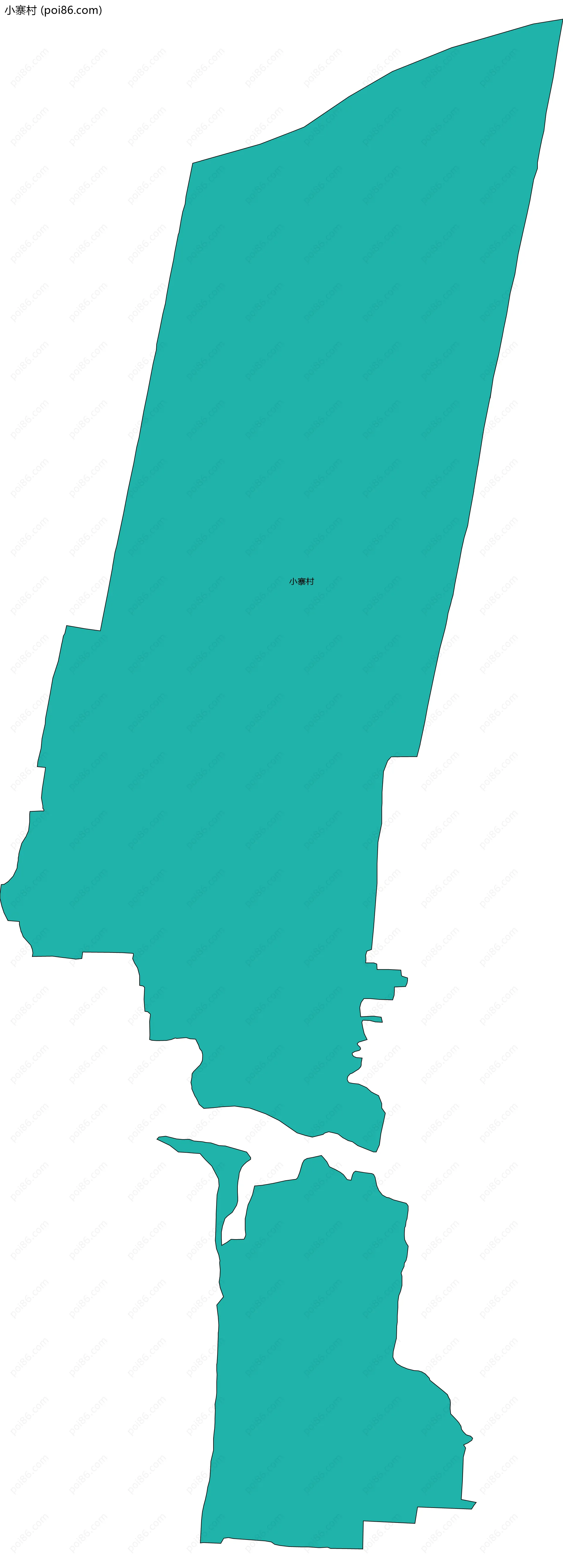 小寨村边界地图