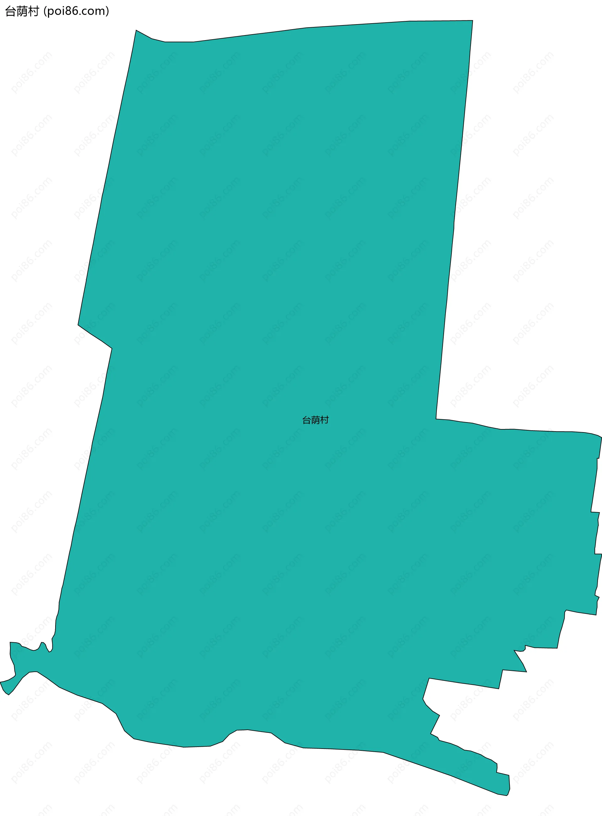 台荫村边界地图