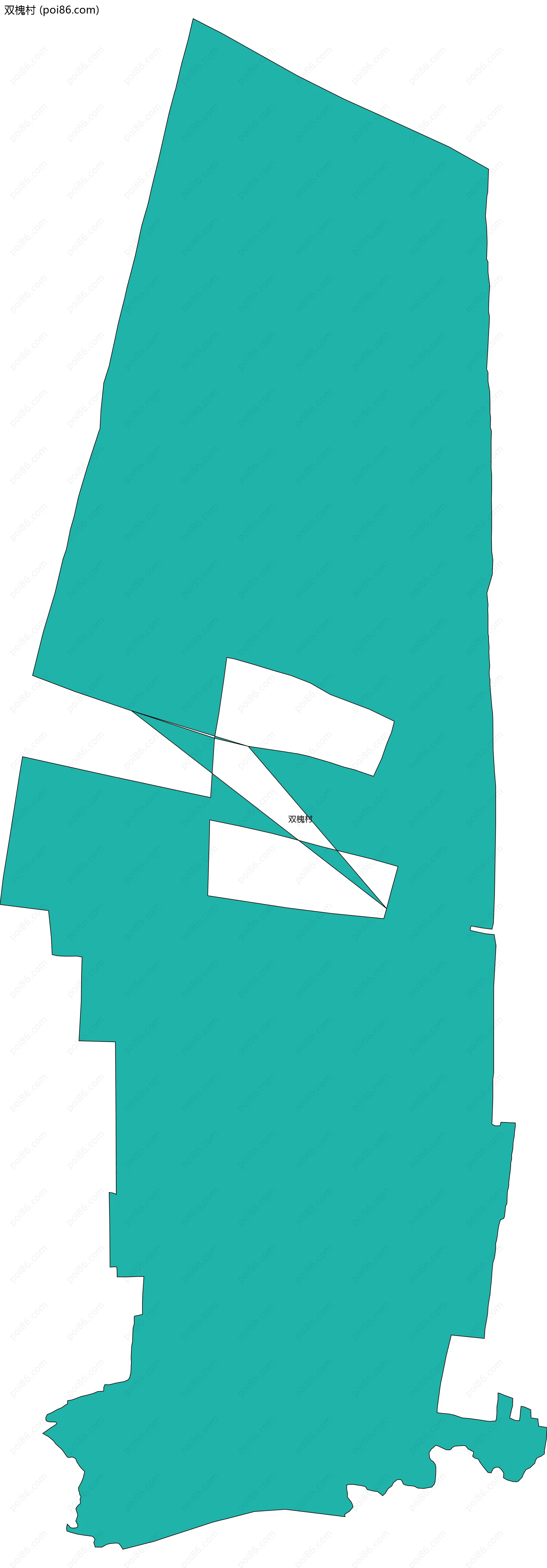 双槐村边界地图