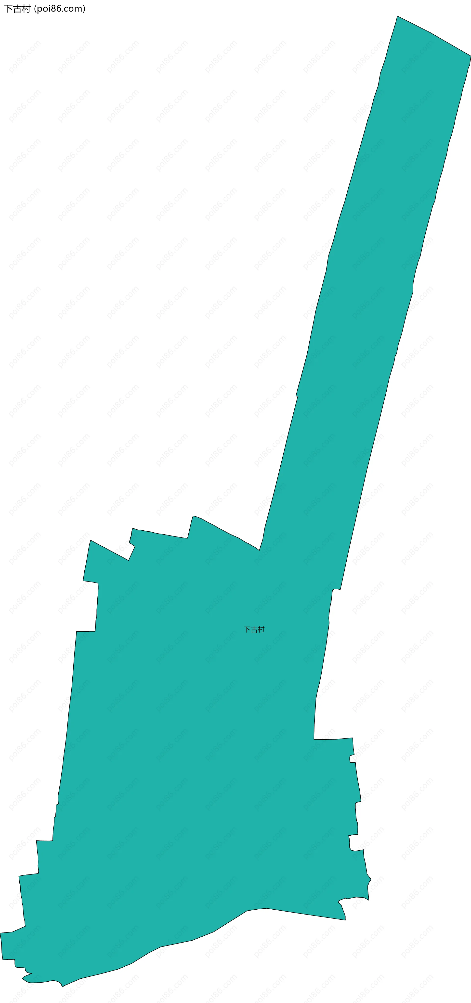 下古村边界地图