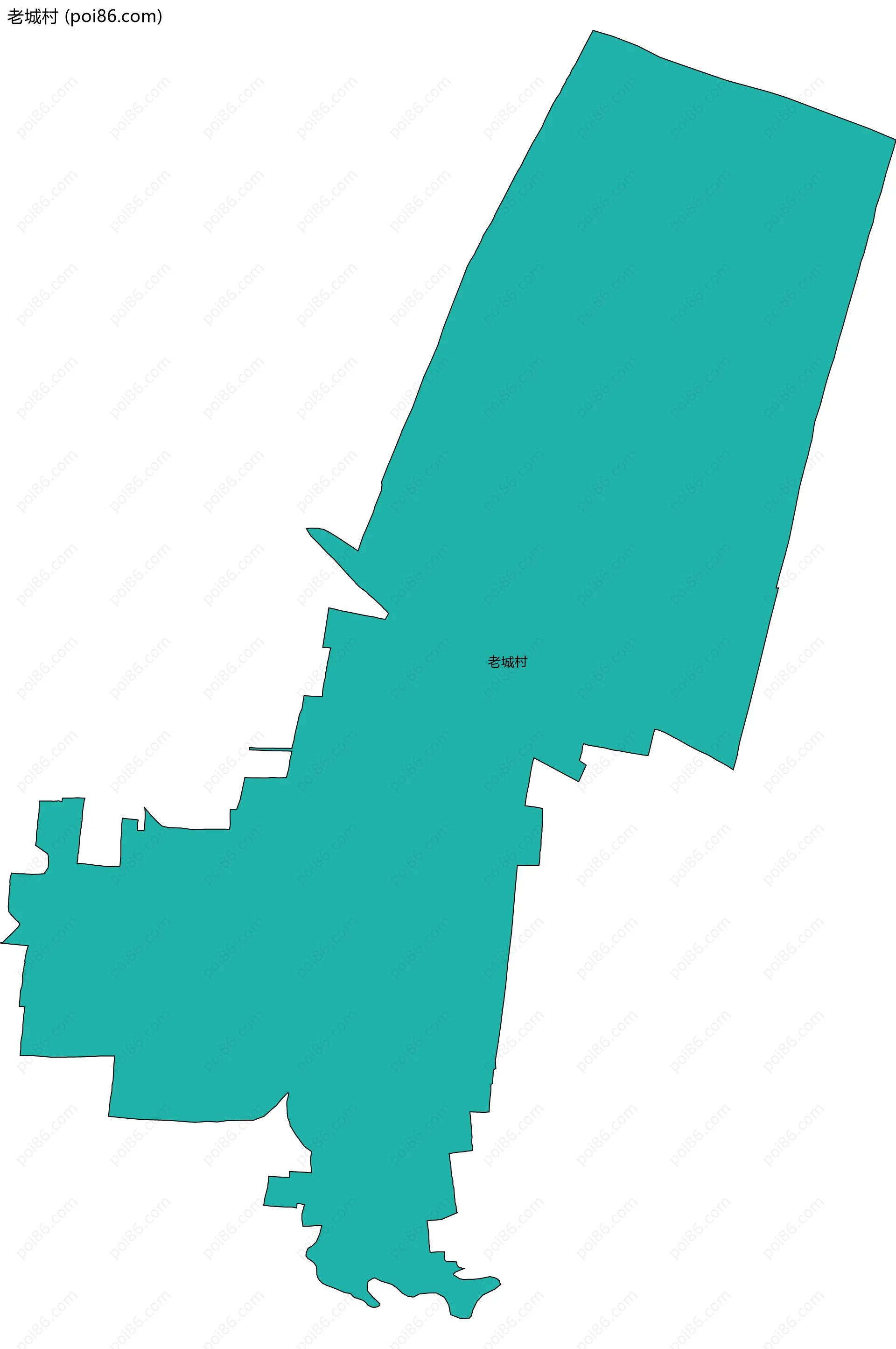 老城村边界地图