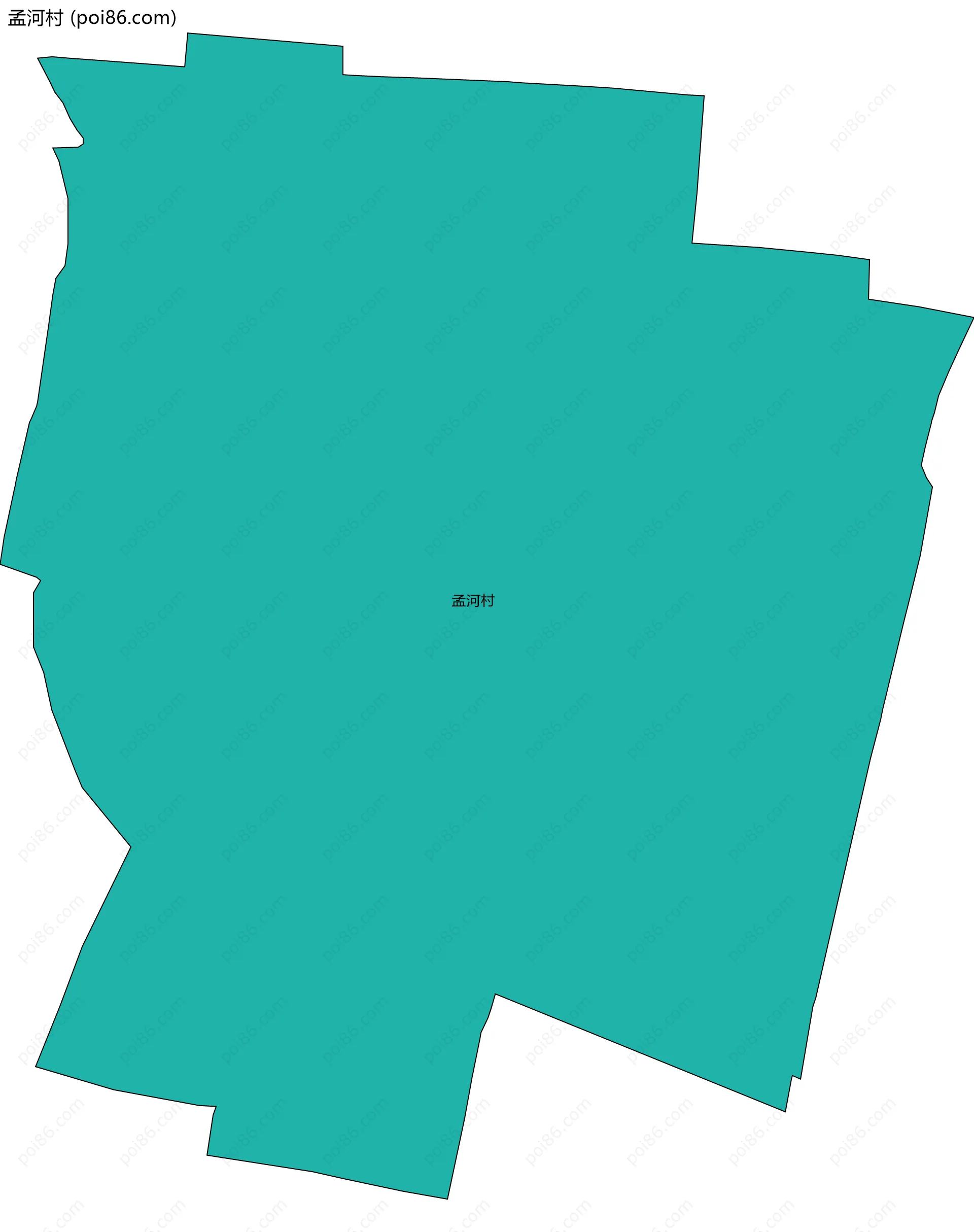 孟河村边界地图