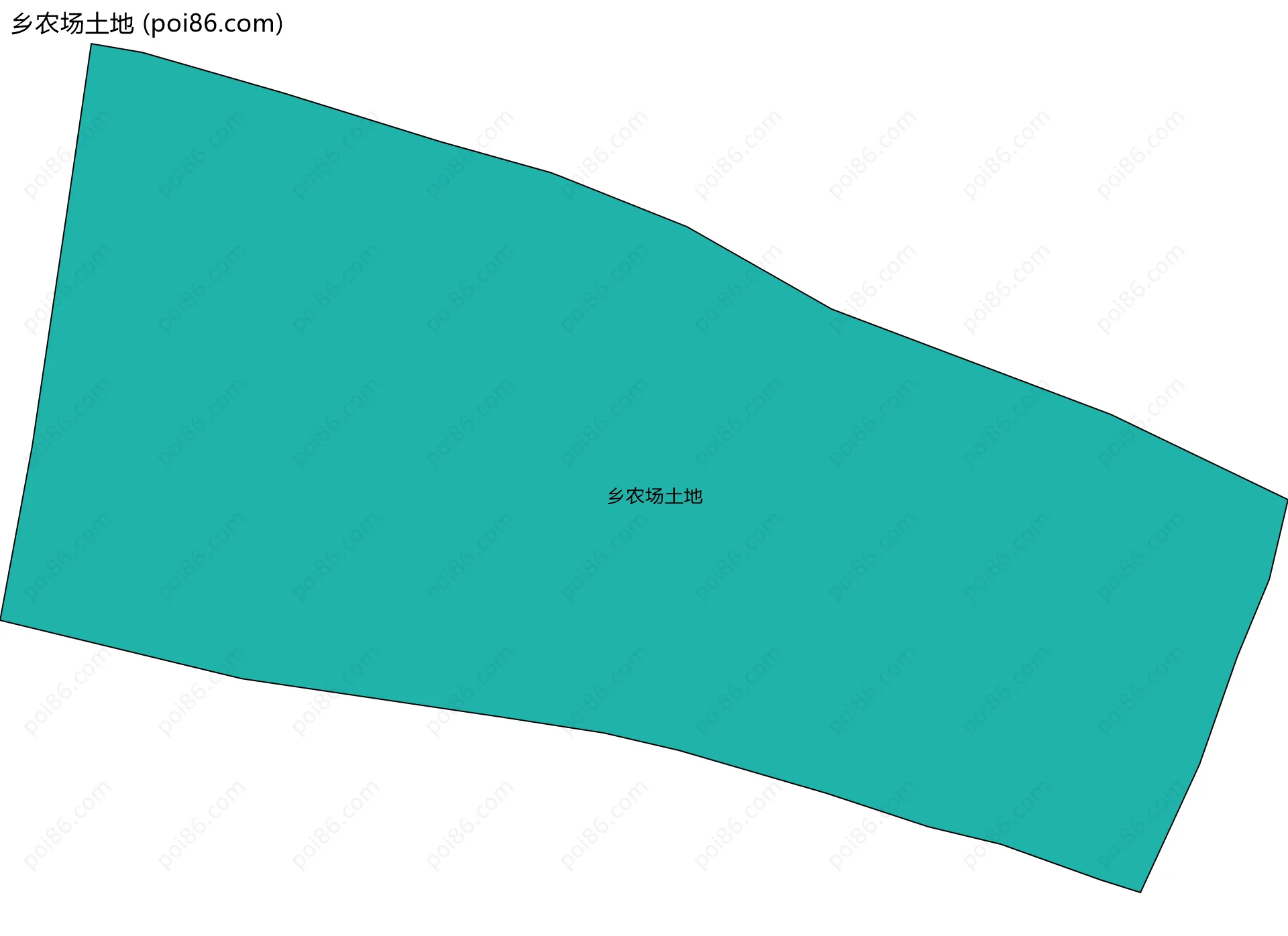 乡农场土地边界地图