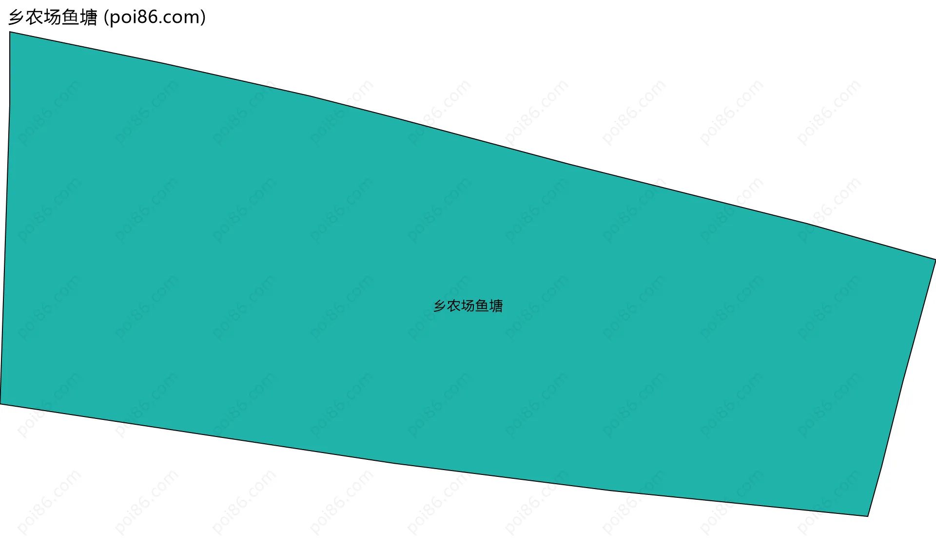 乡农场鱼塘边界地图