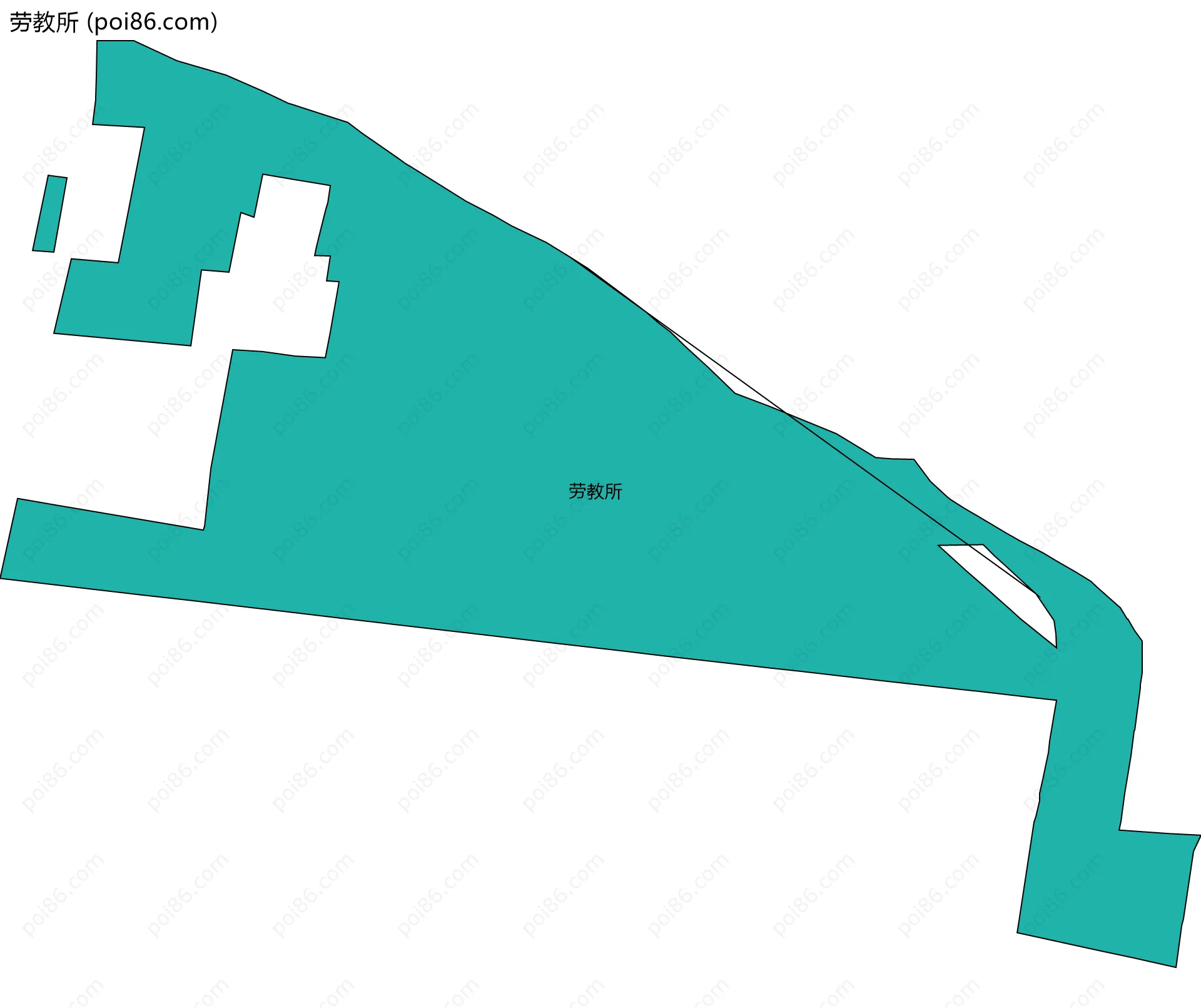 劳教所边界地图