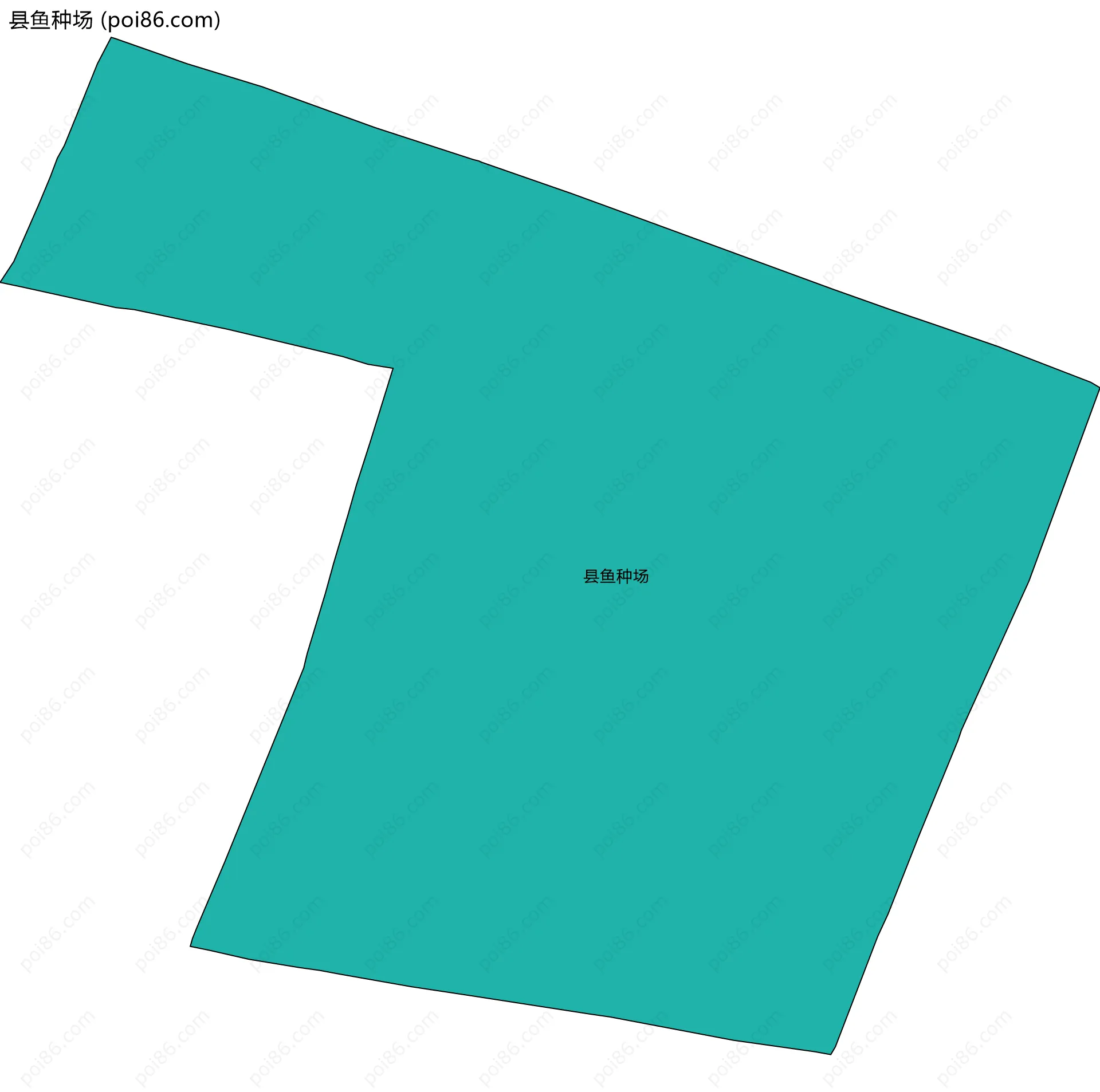 县鱼种场边界地图