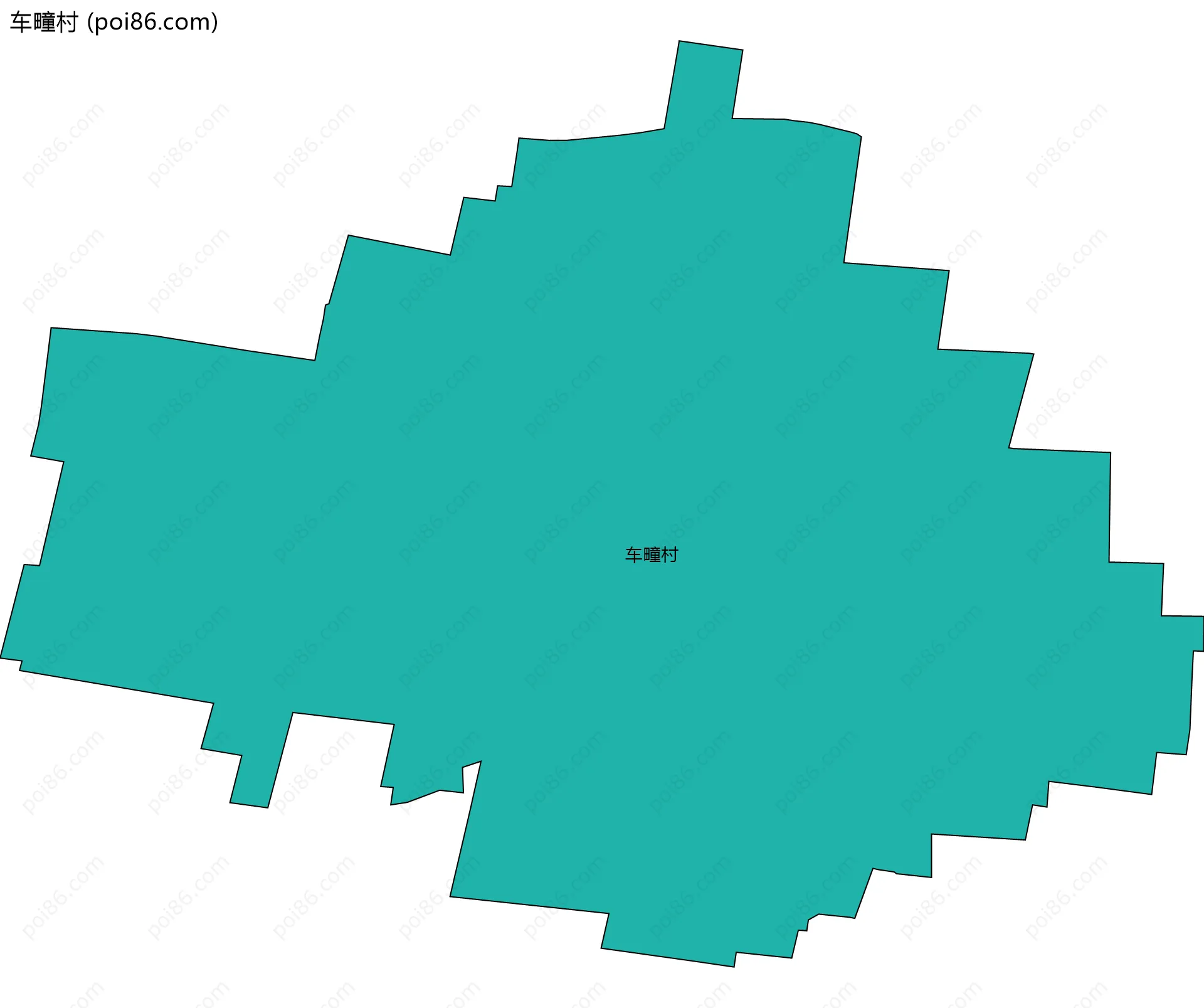 车疃村边界地图
