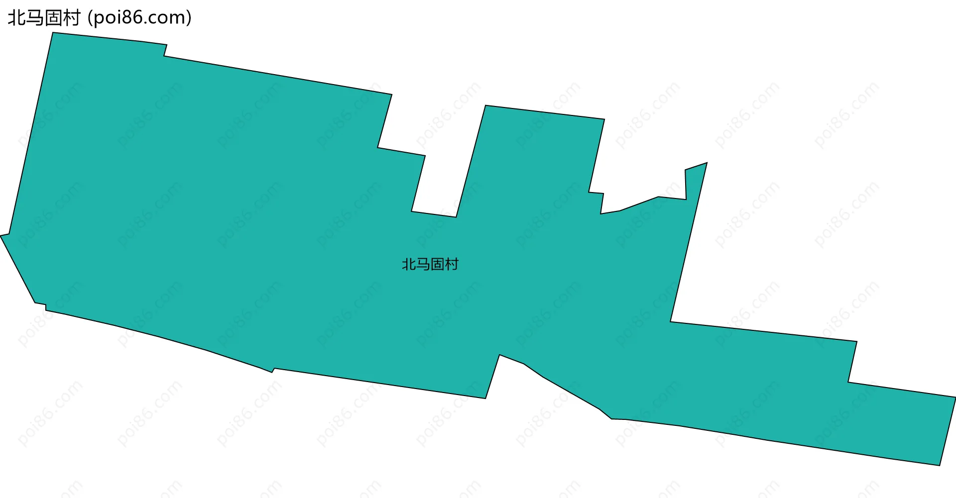 北马固村边界地图