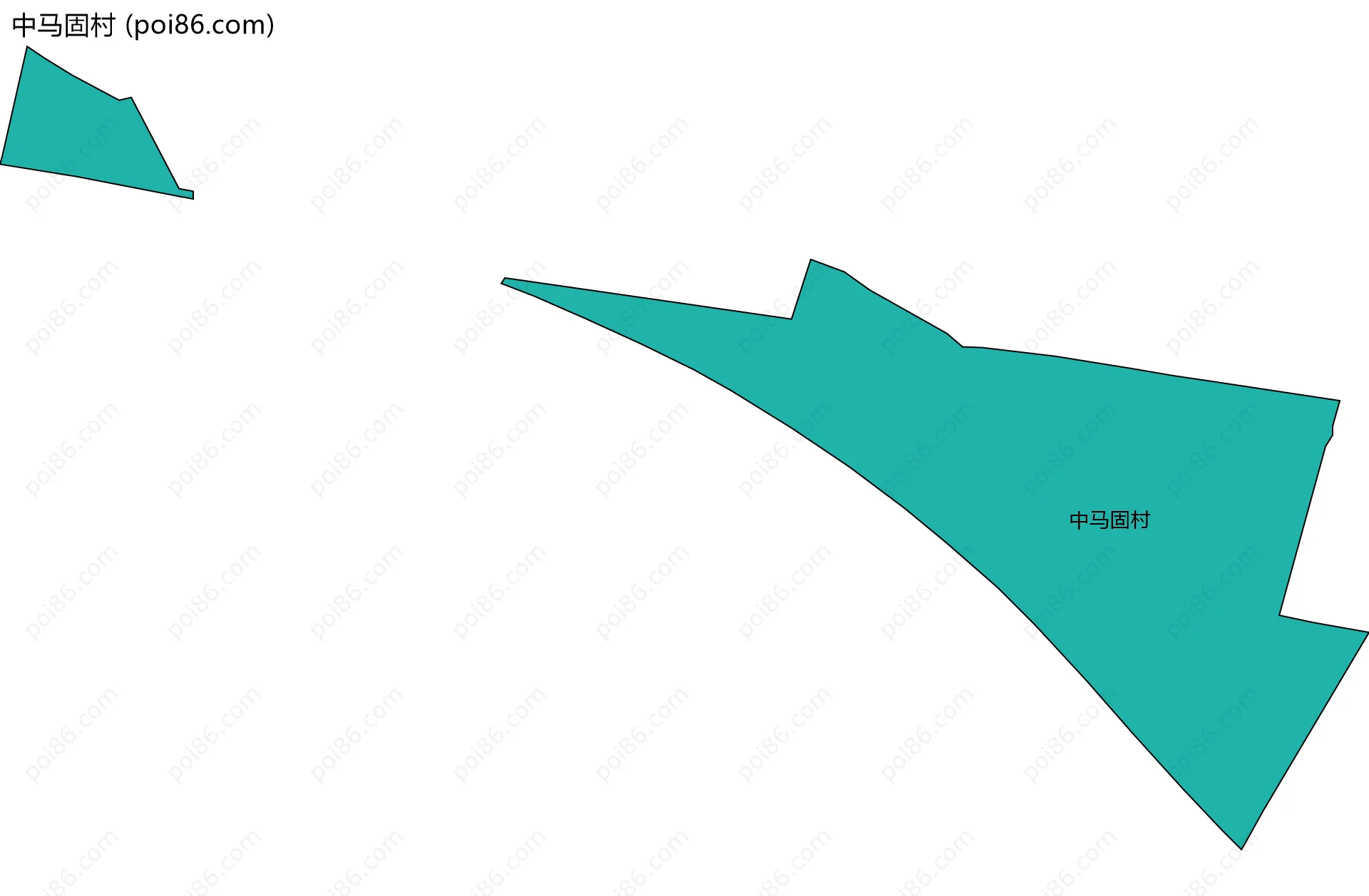 中马固村边界地图