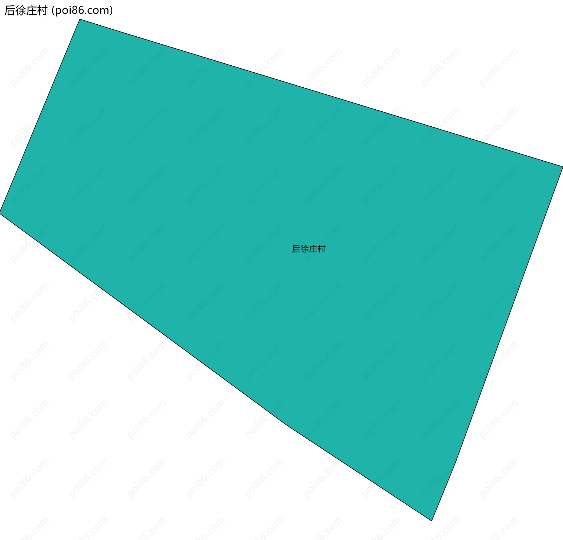 后徐庄村边界地图