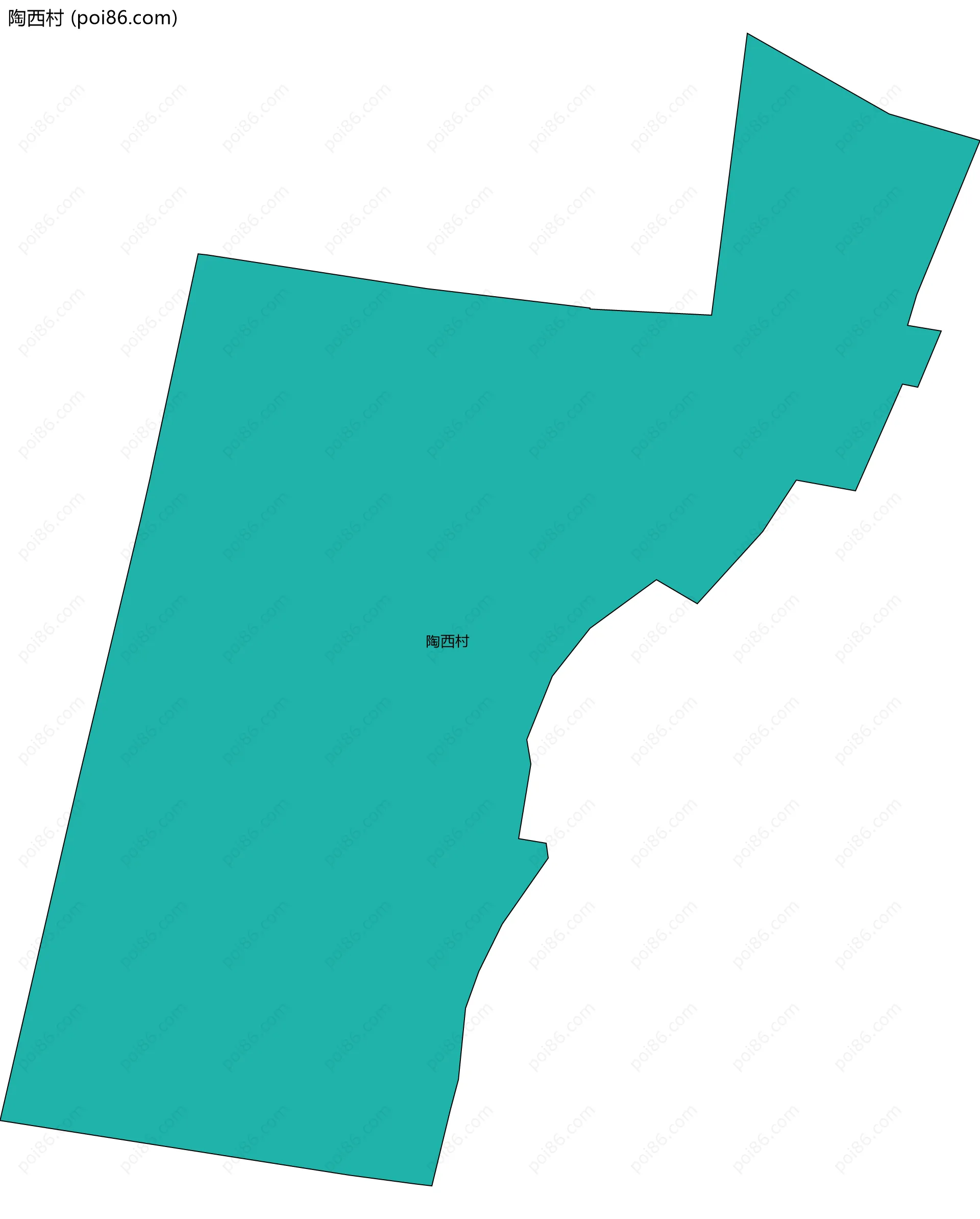 陶西村边界地图