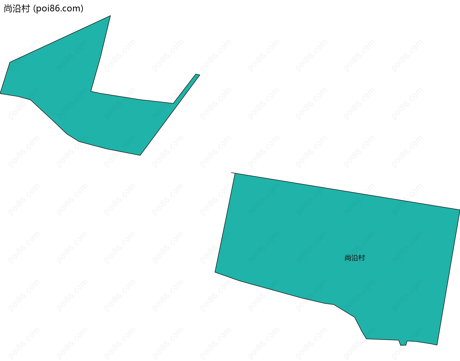尚沿村边界地图