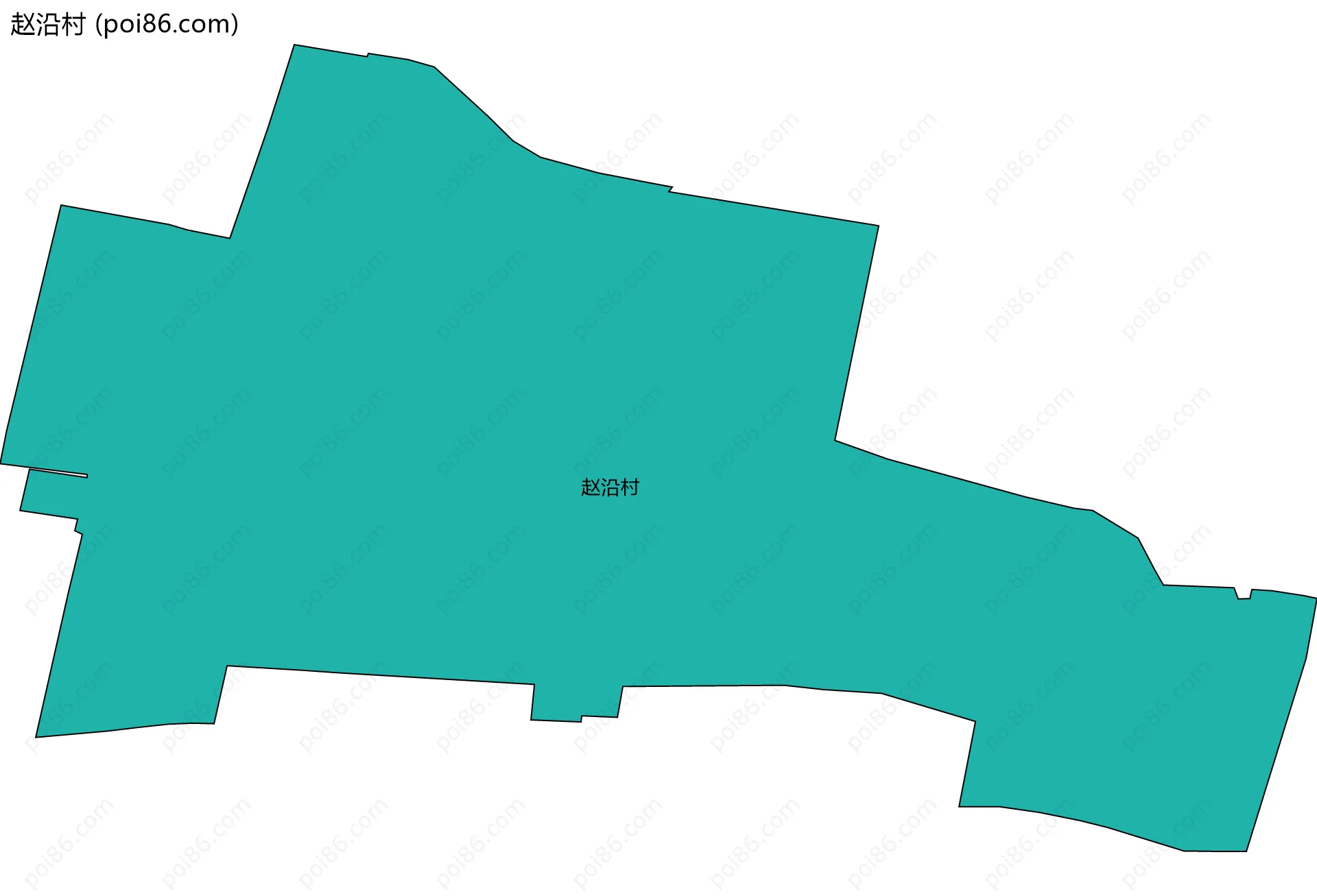 赵沿村边界地图