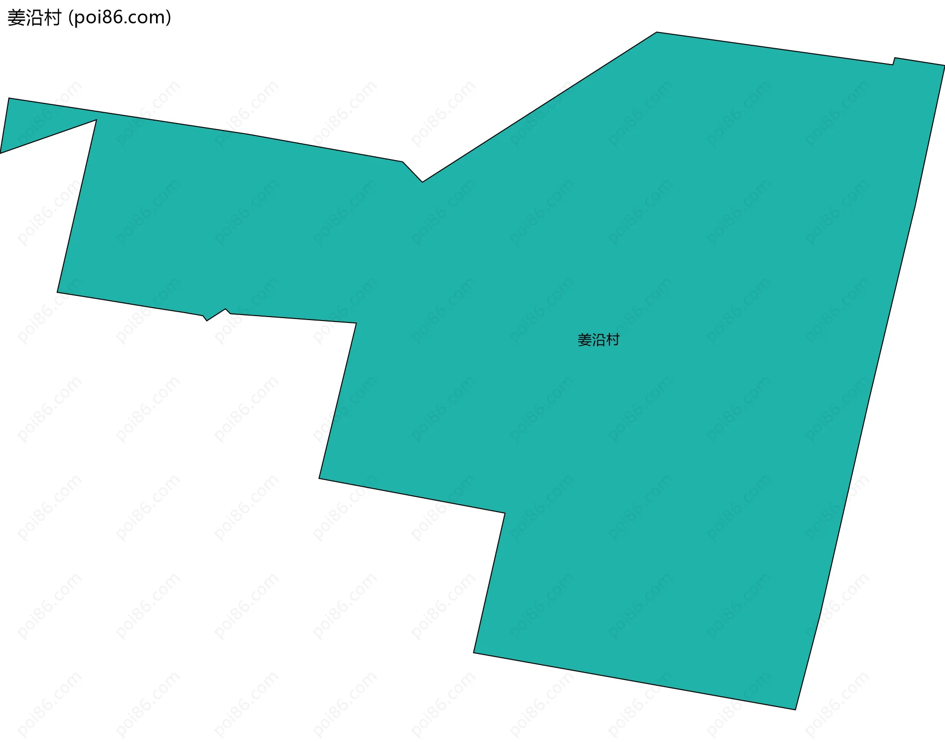 姜沿村边界地图
