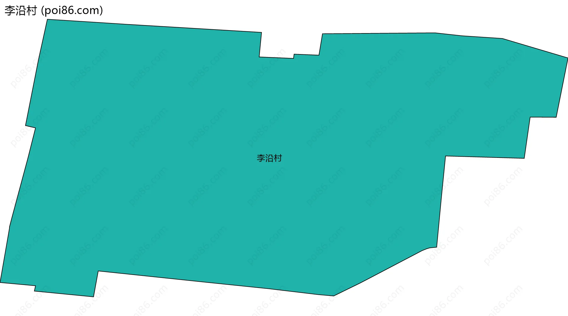 李沿村边界地图