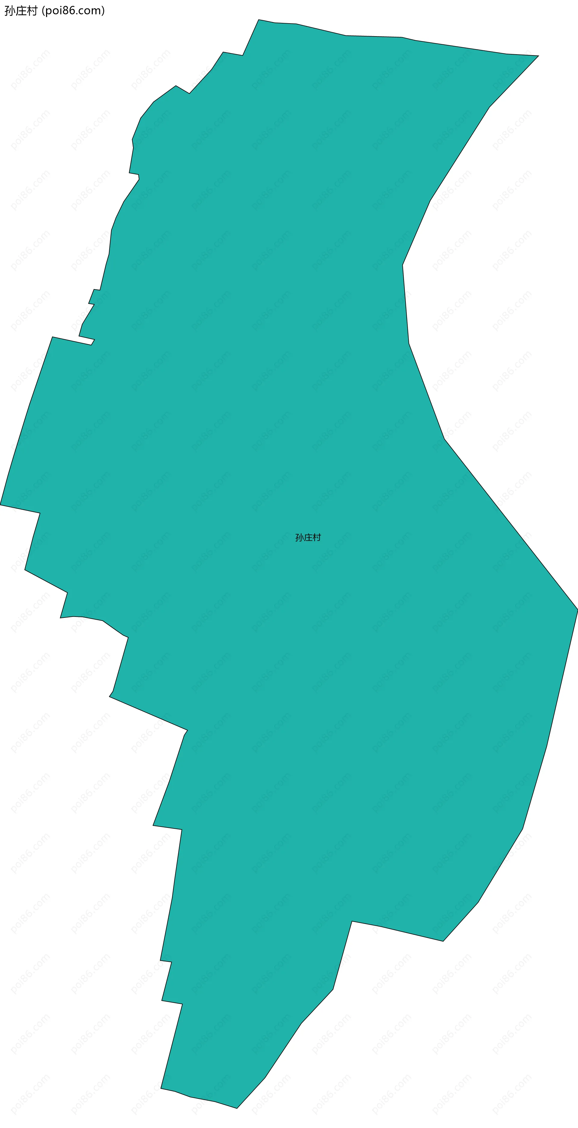 孙庄村边界地图