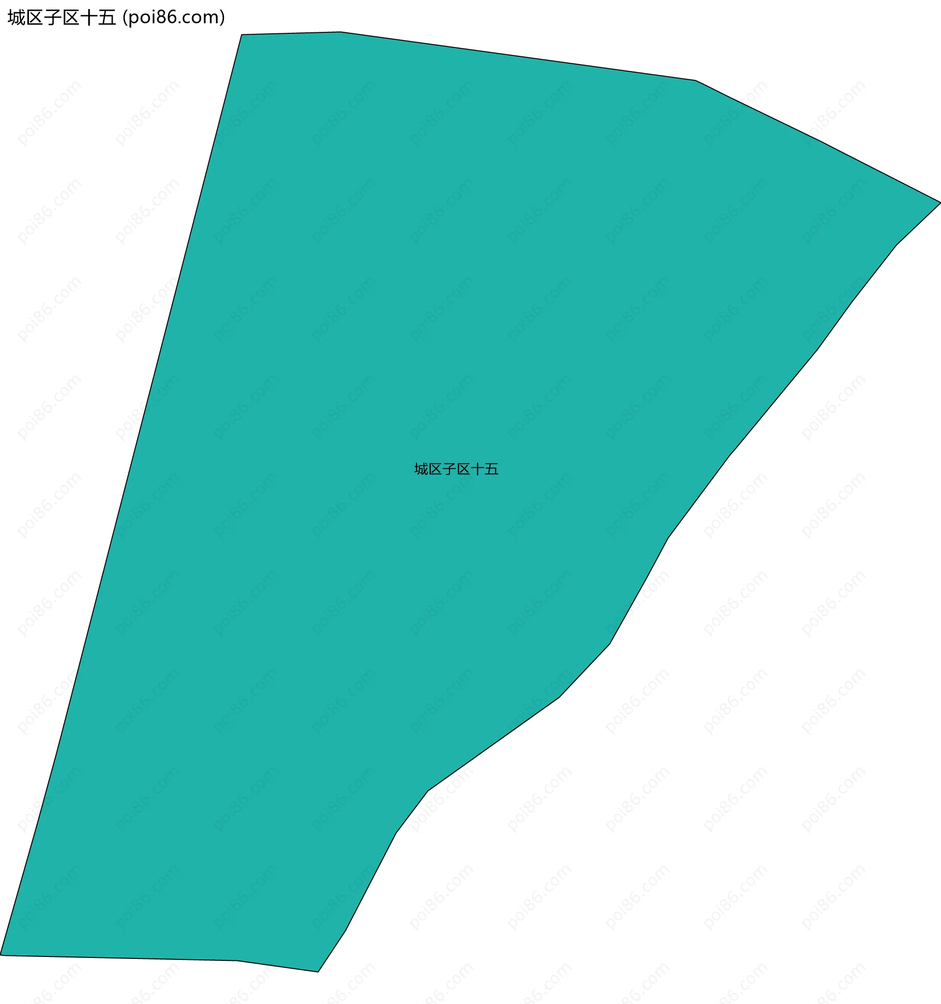 城区子区十五边界地图