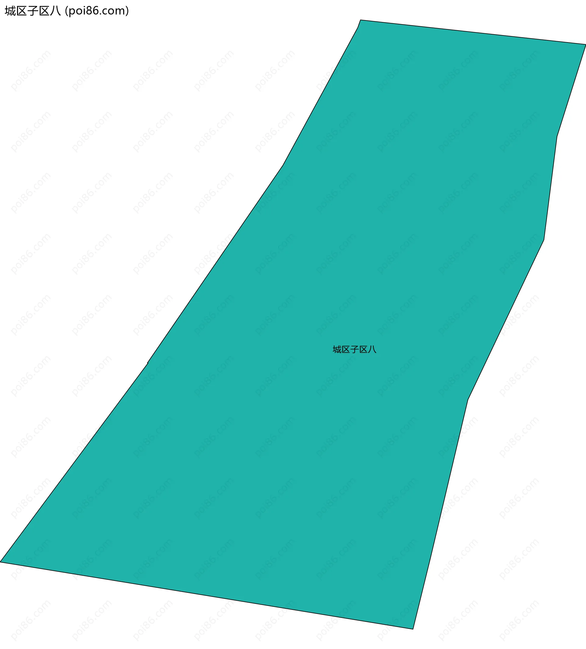 城区子区八边界地图