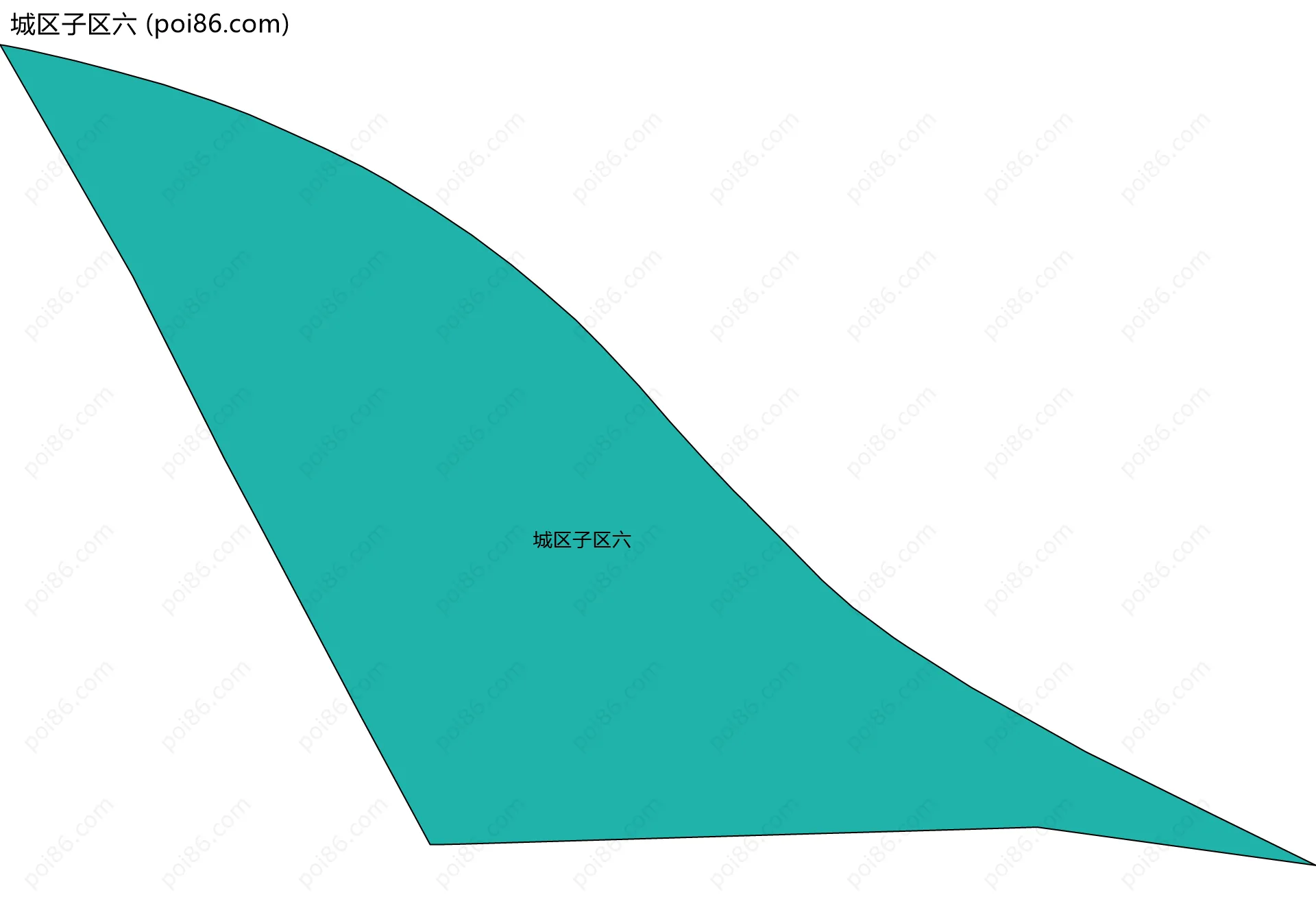 城区子区六边界地图
