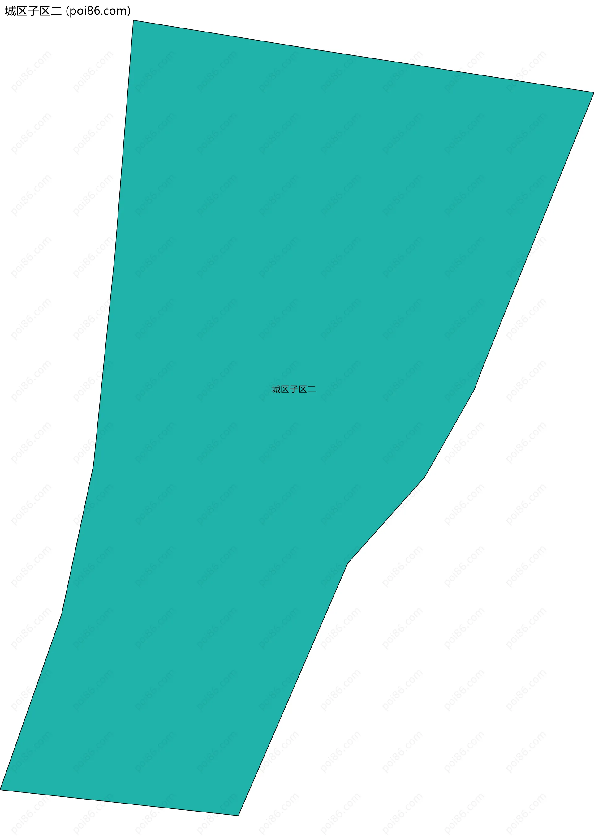 城区子区二边界地图