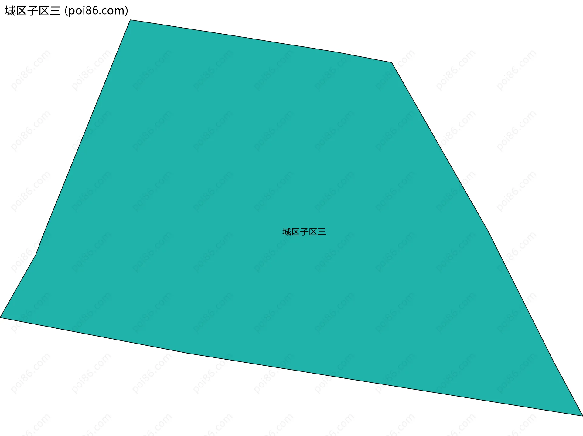 城区子区三边界地图
