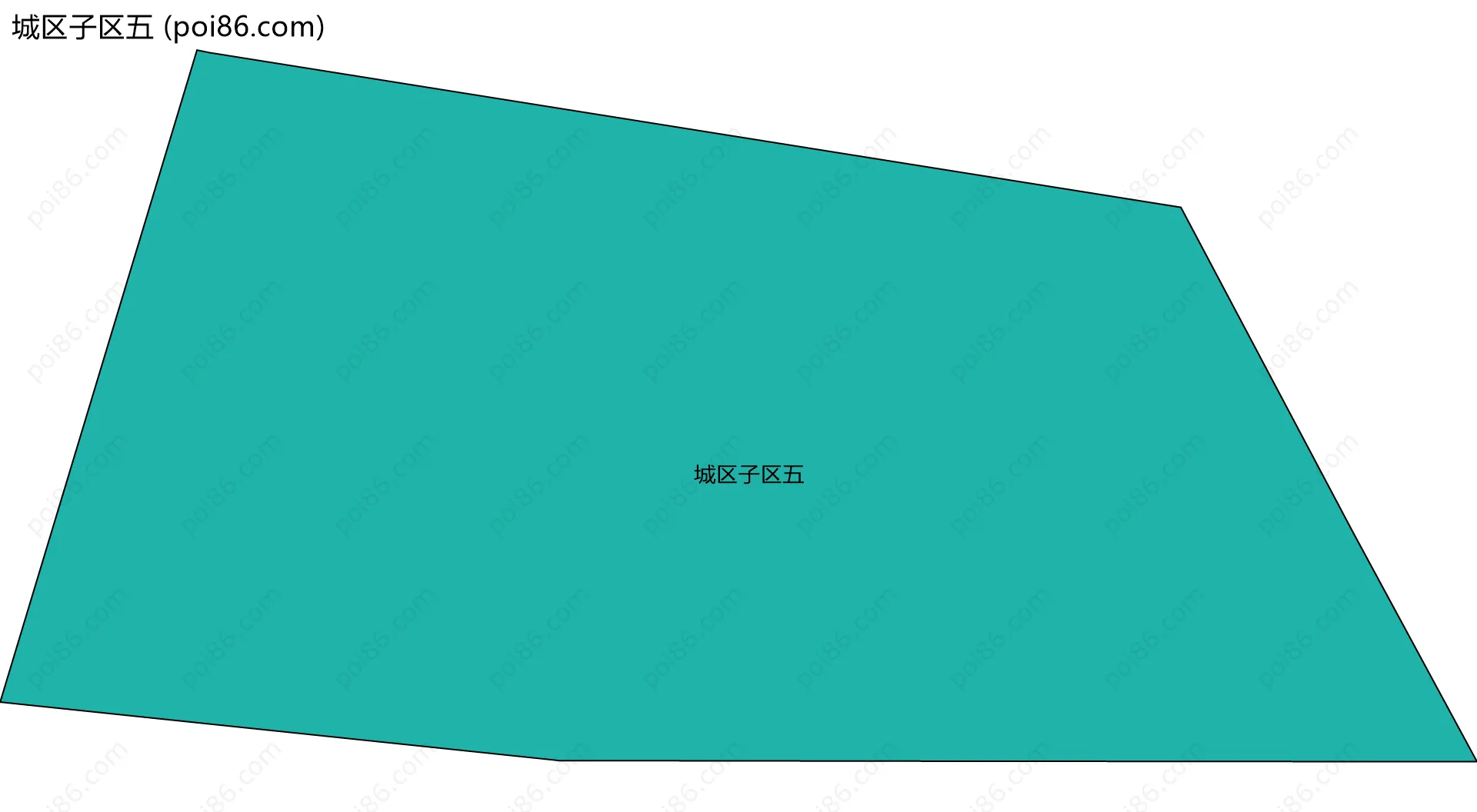 城区子区五边界地图
