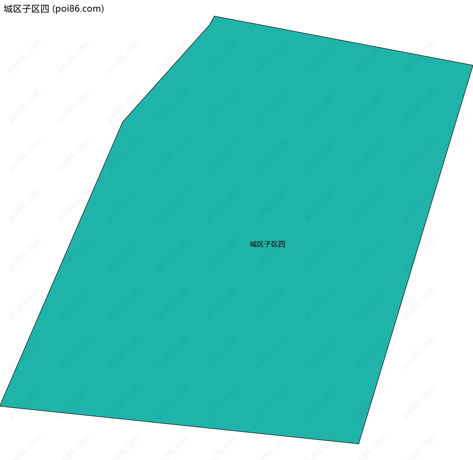 城区子区四边界地图