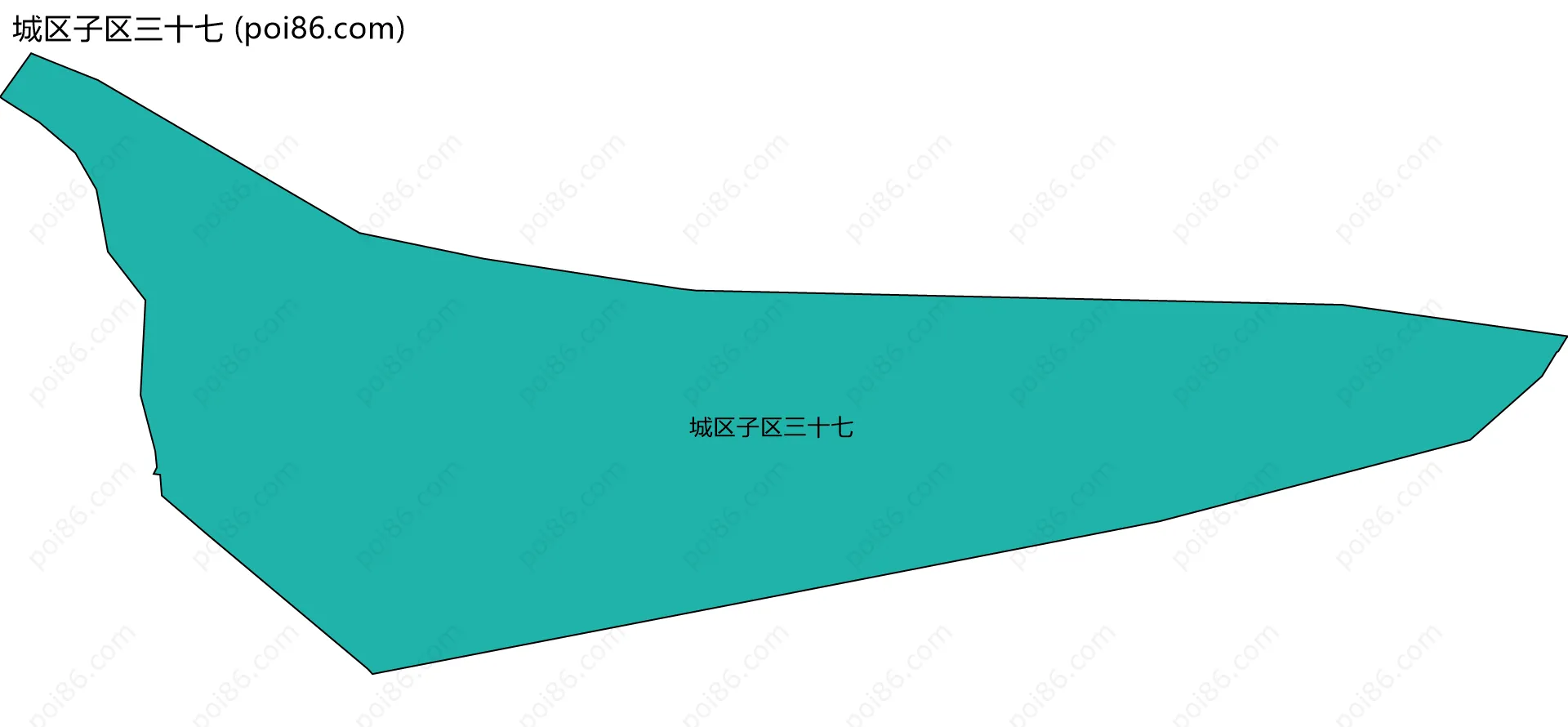 城区子区三十七边界地图