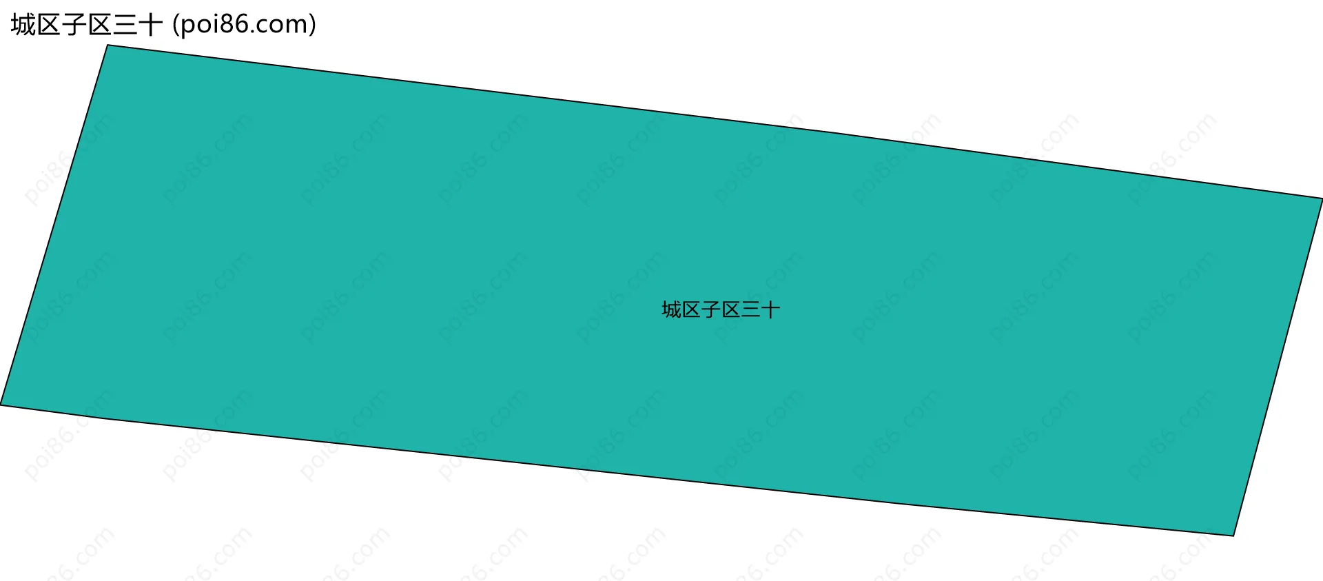 城区子区三十边界地图