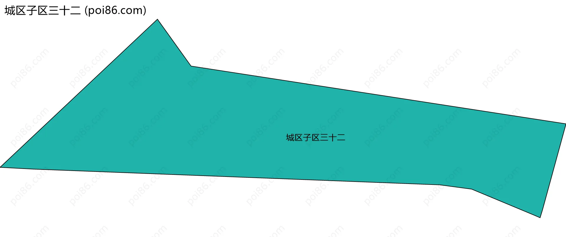 城区子区三十二边界地图