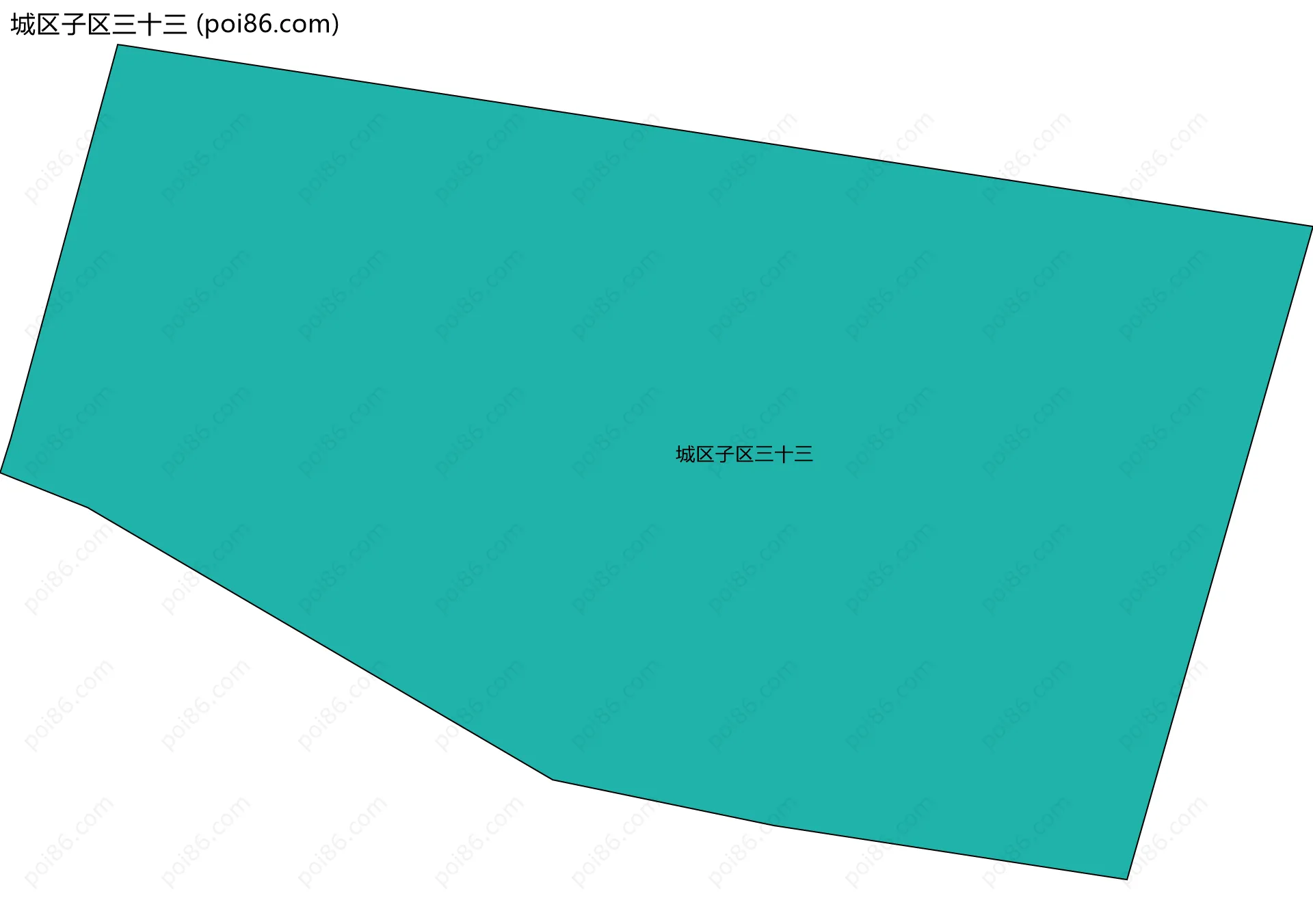 城区子区三十三边界地图