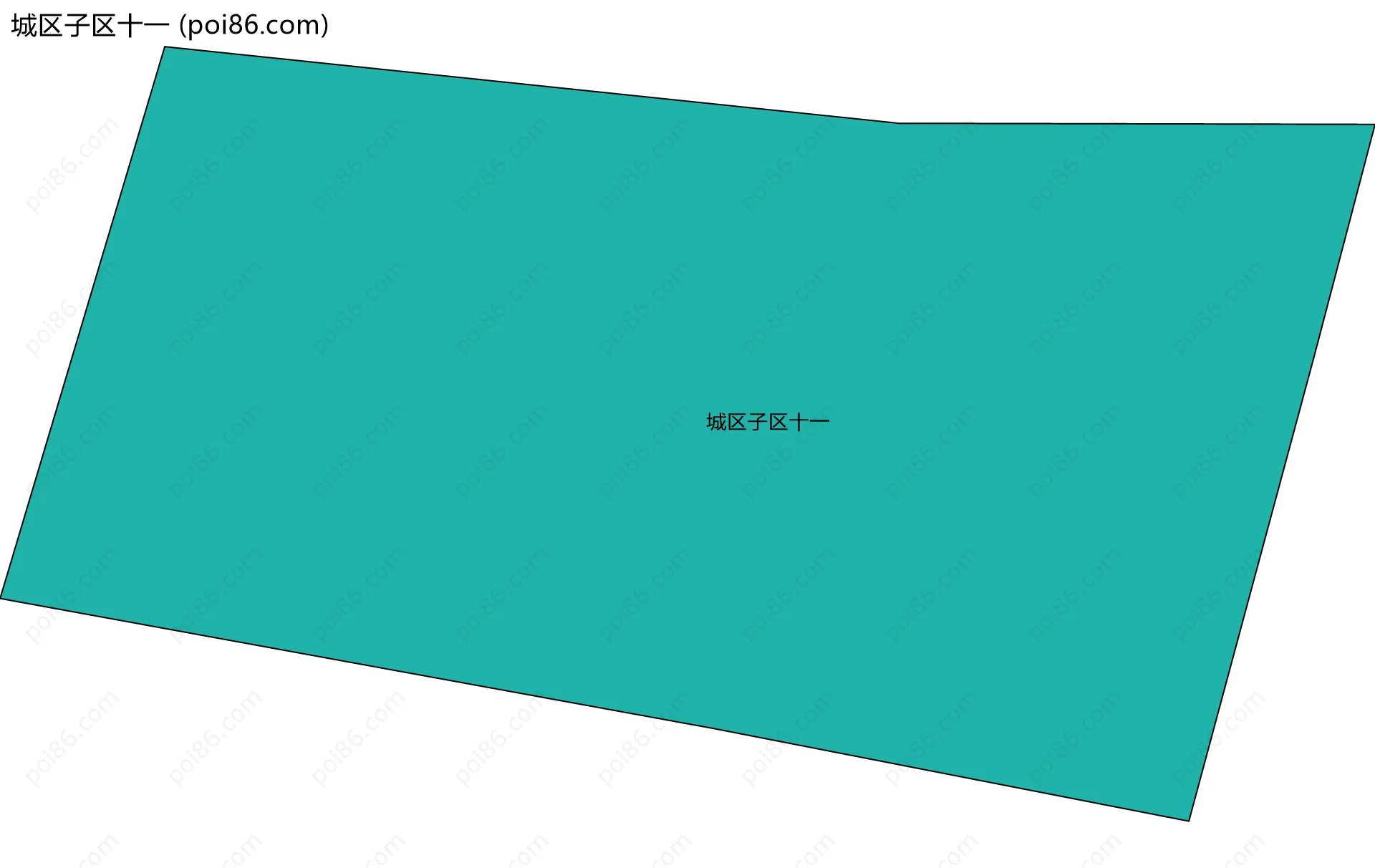 城区子区十一边界地图