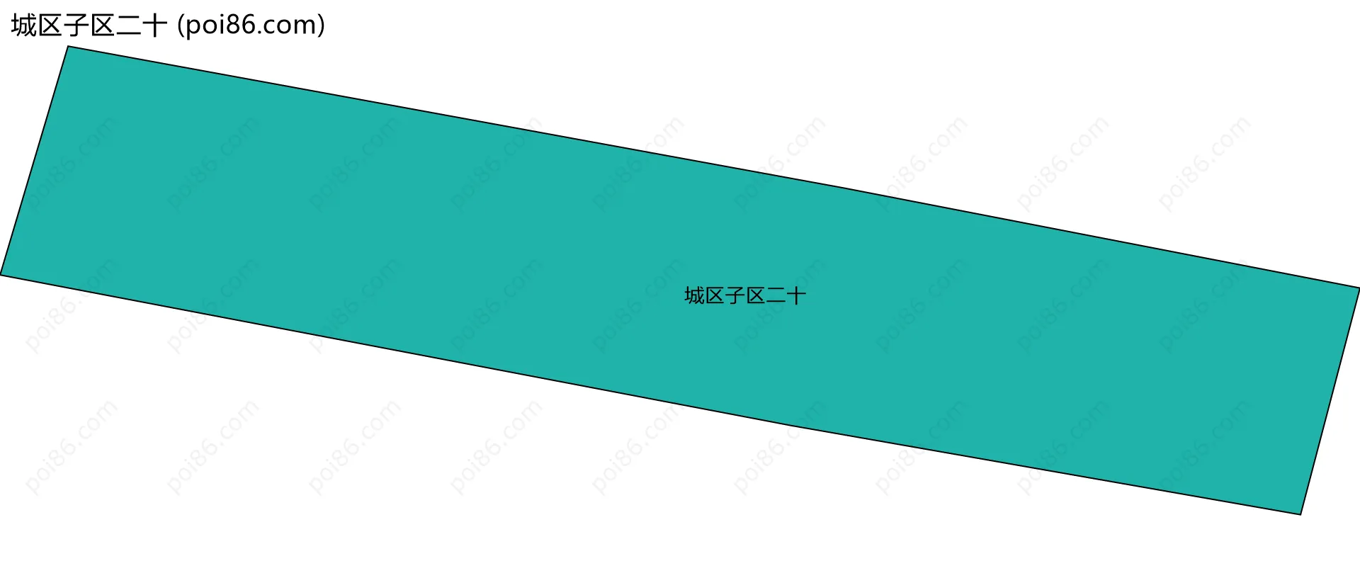 城区子区二十边界地图